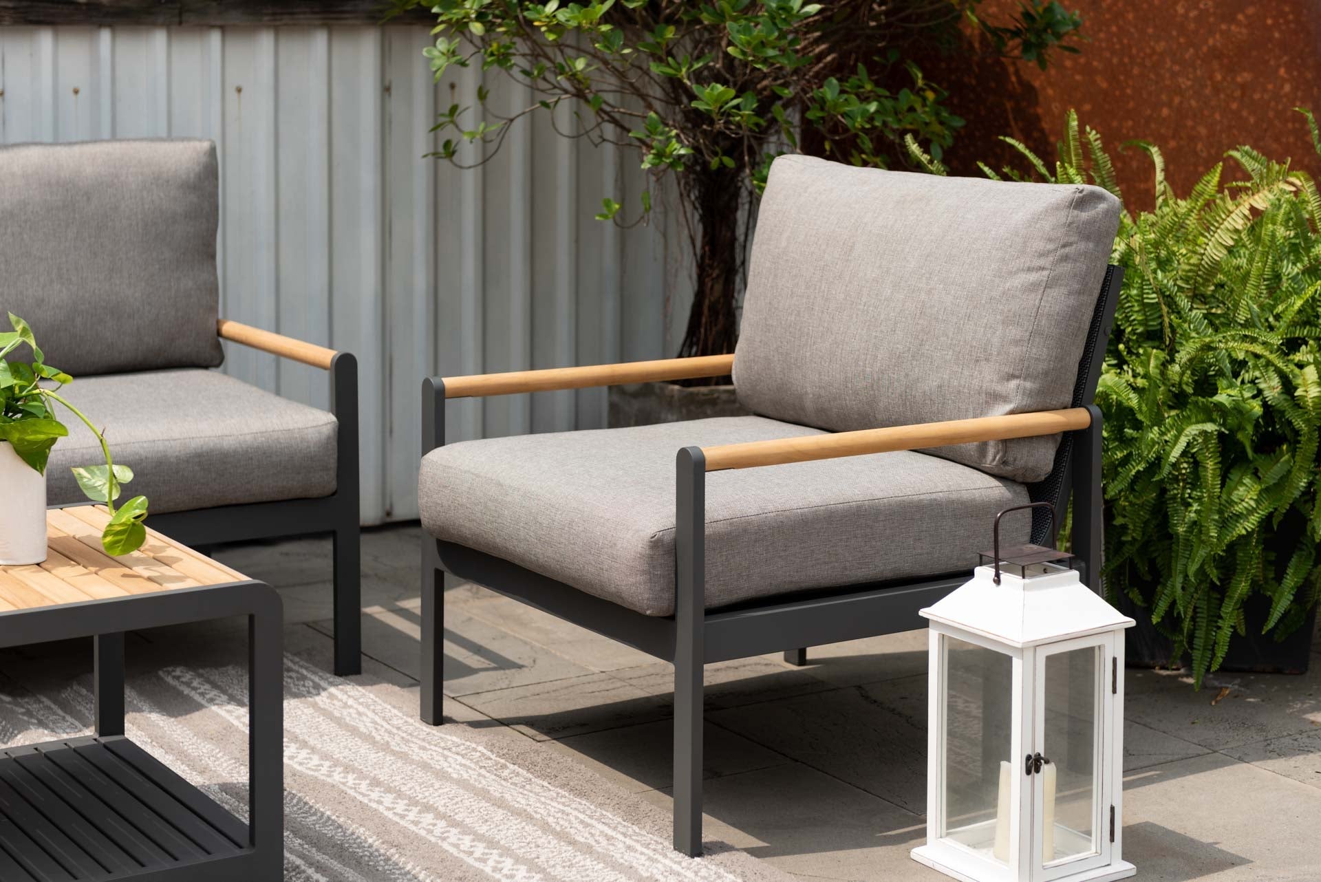 Amber Sofa Teak and Aluminum Chair by LifestyleGarden US - product image 2 for Resin Society