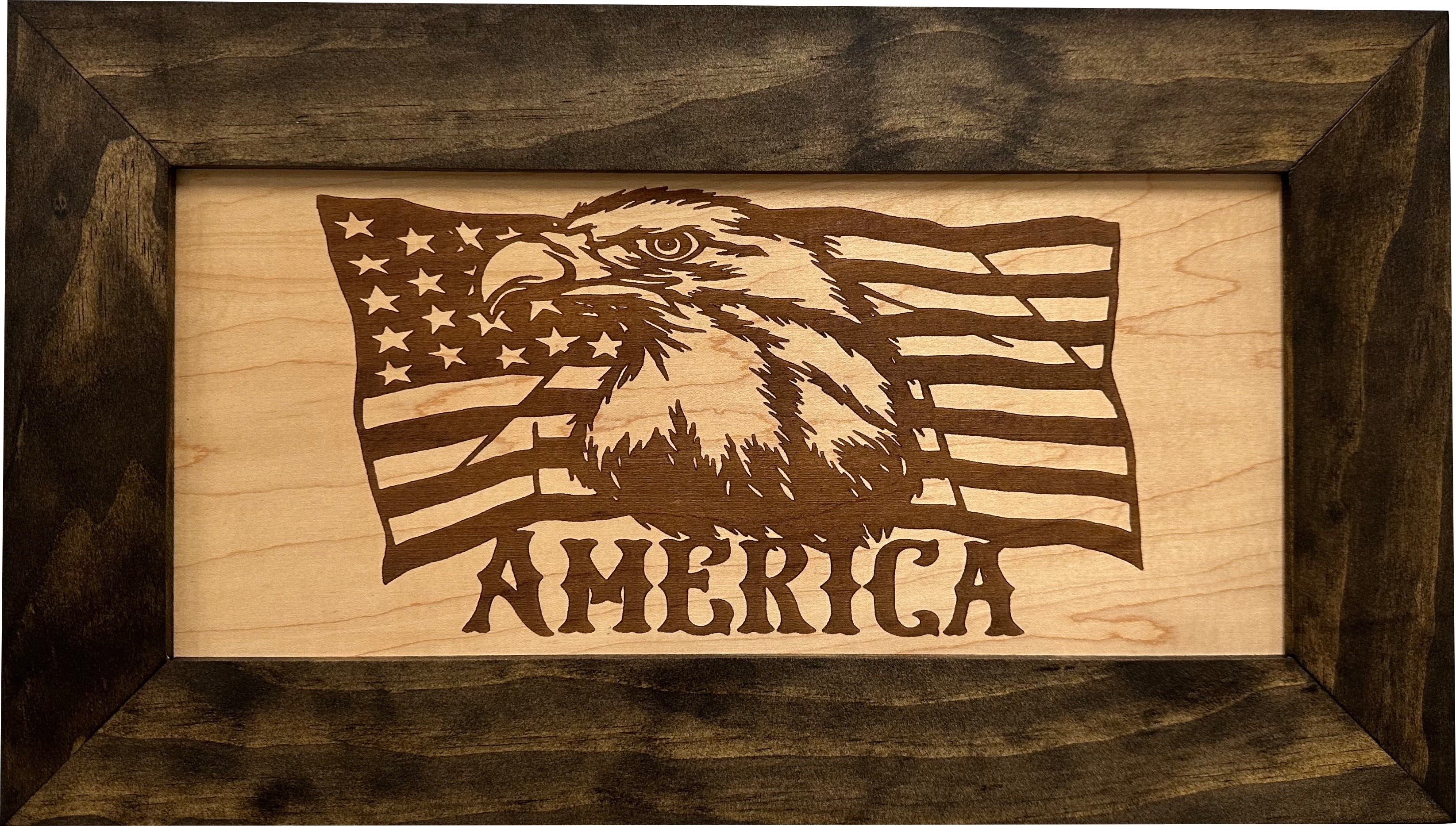 American Flag with Bald Eagle Patriotic Decorative Wall-Mounted Secure by Bellewood Designs - product image 3 for Resin Society