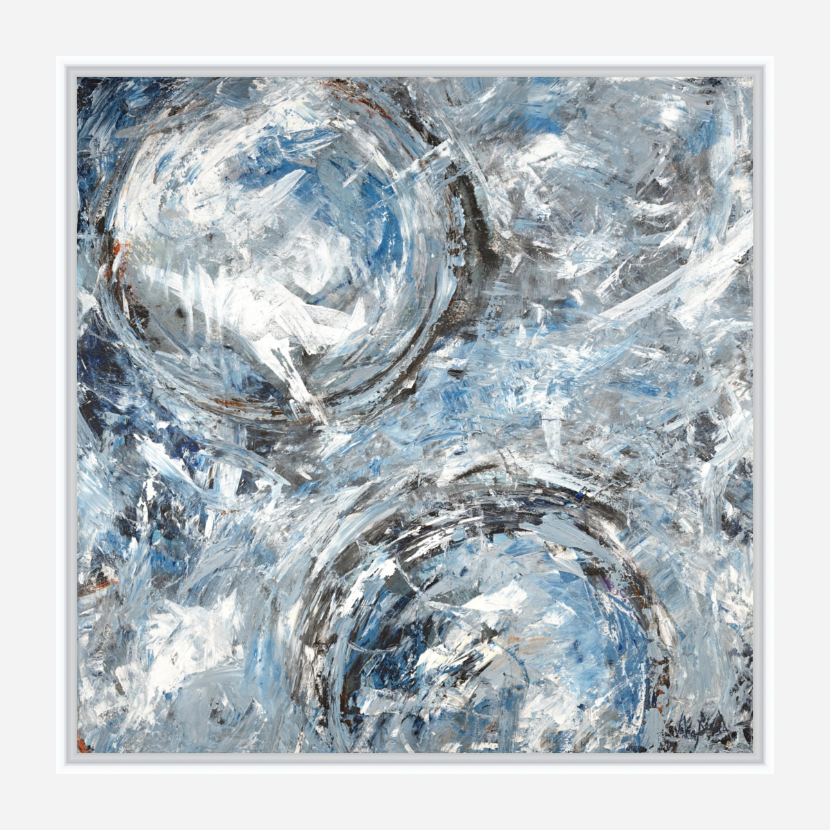 Aqua Azul I Artist Enhanced Canvas Print by John Beard Collection - product image 4 for Resin Society
