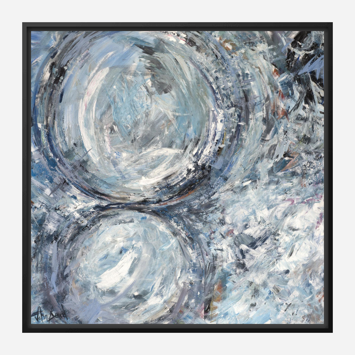 Aqua Azul II Artist Enhanced Canvas Print by John Beard Collection - product image 6 for Resin Society