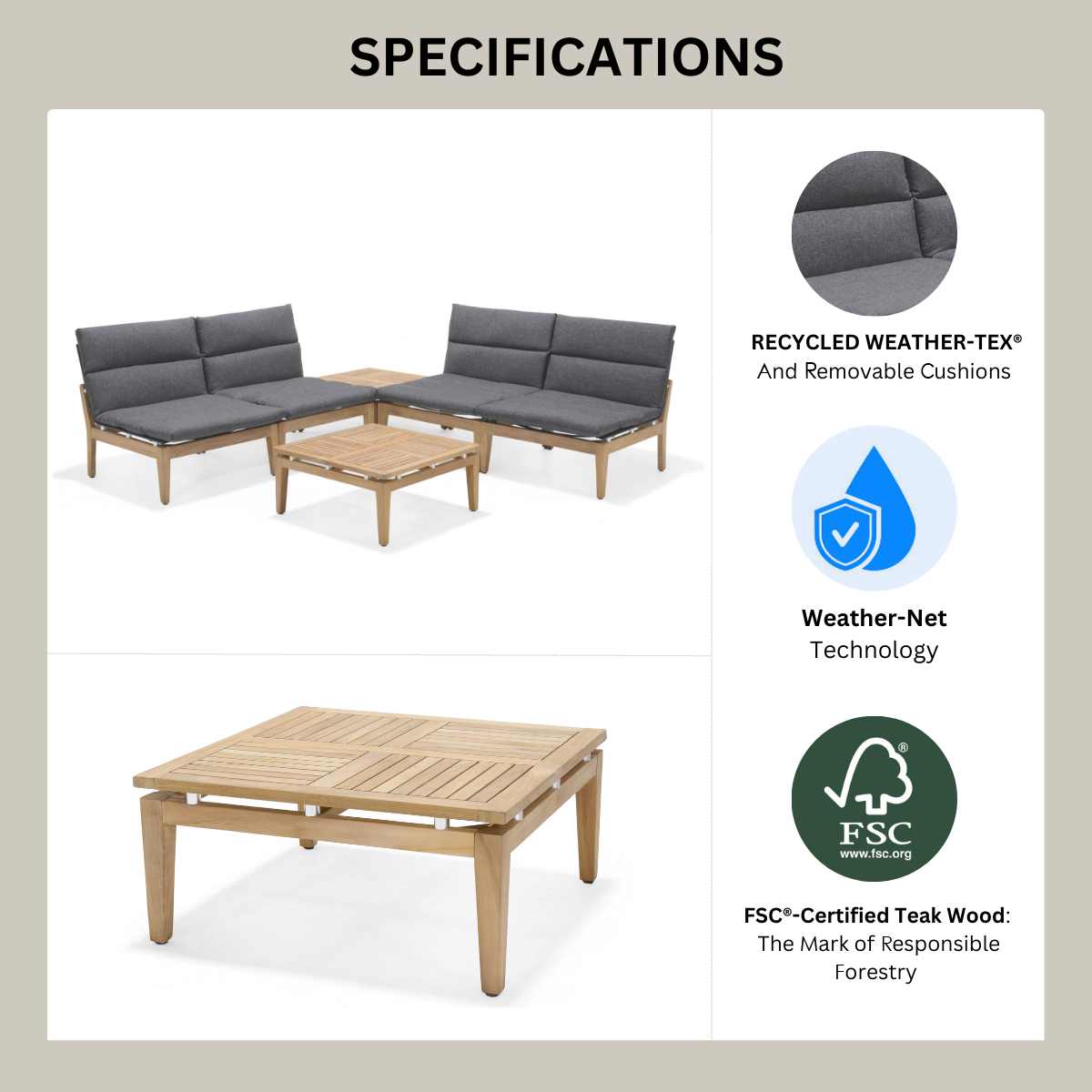 Arno Modular Side Chair Light or Dark - 2pc by LifestyleGarden US - product image 12 for Resin Society