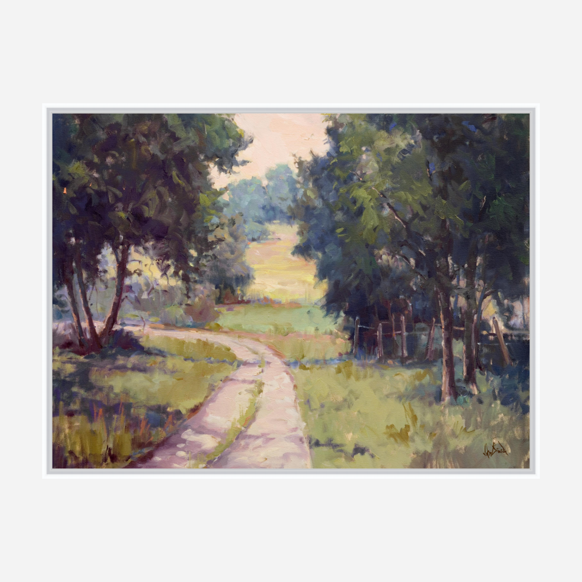 Around the Bend Artist Enhanced Canvas Print by John Beard Collection - product image 6 for Resin Society