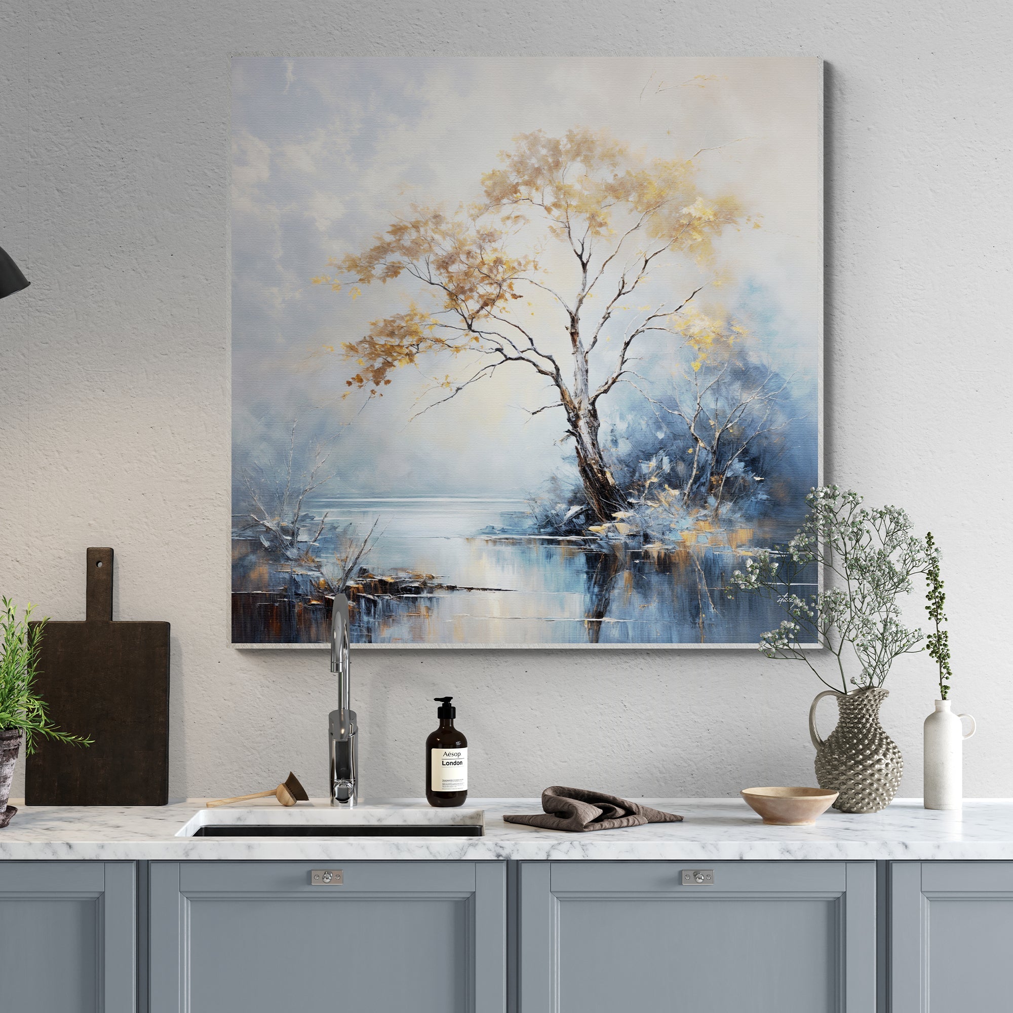 Canvas Print: "Autumnal Reflection" by Tailored Canvases - product image 2 for Resin Society
