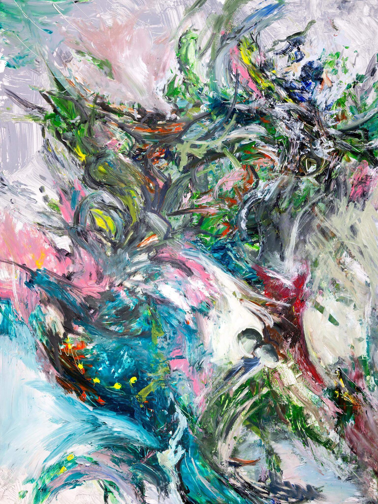 Aviary I Artist Enhanced Canvas Print by John Beard Collection - main product image for Resin Society
