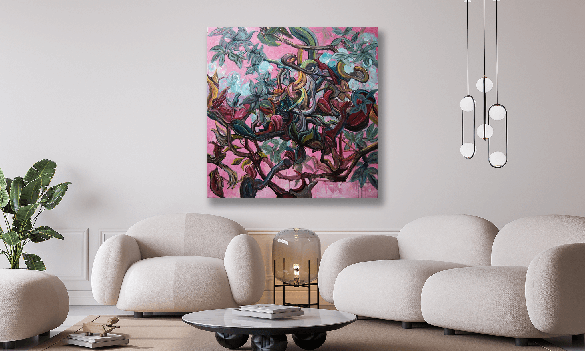 Aviary II Artist Enhanced Canvas Print by John Beard Collection - product image 2 for Resin Society