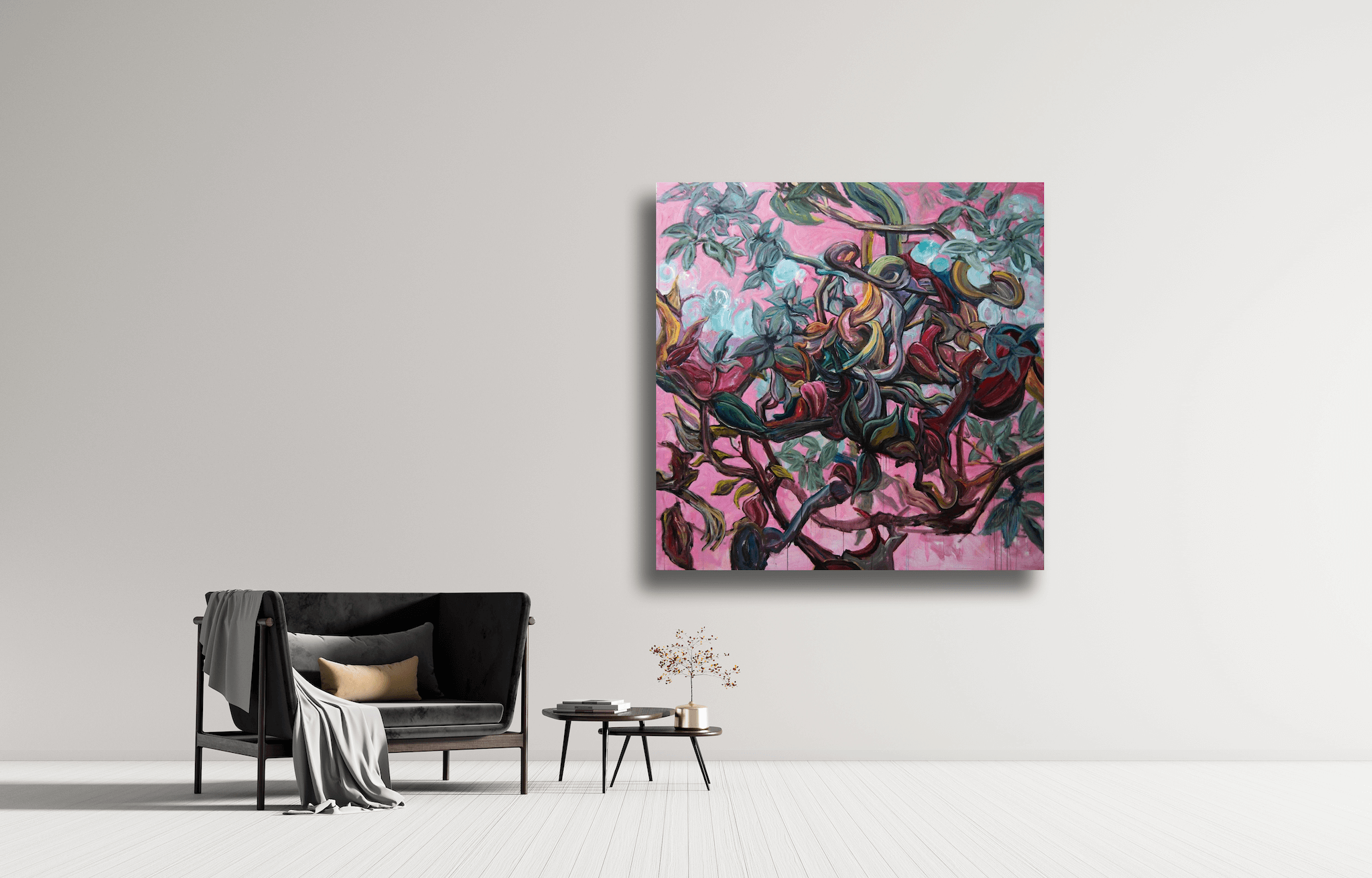 Aviary II Artist Enhanced Canvas Print by John Beard Collection - product image 3 for Resin Society