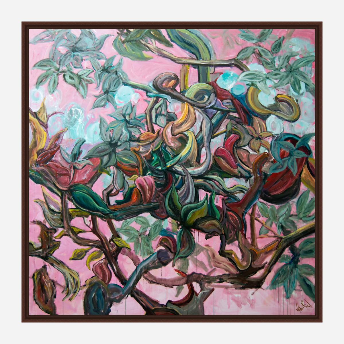 Aviary II Artist Enhanced Canvas Print by John Beard Collection - product image 5 for Resin Society