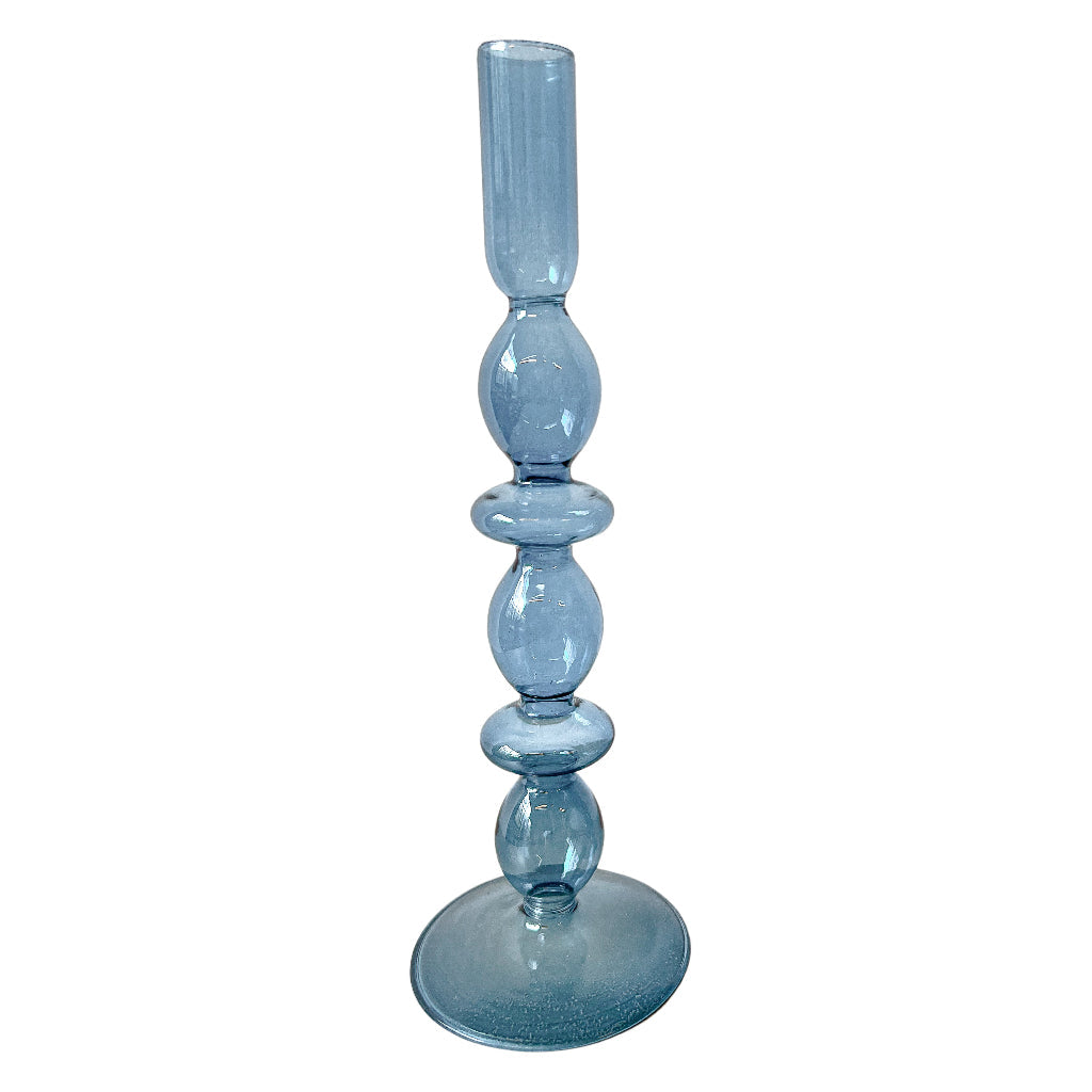 Azure Blue Candle Holder - Pair by Ro'Table - product image 2 for Resin Society