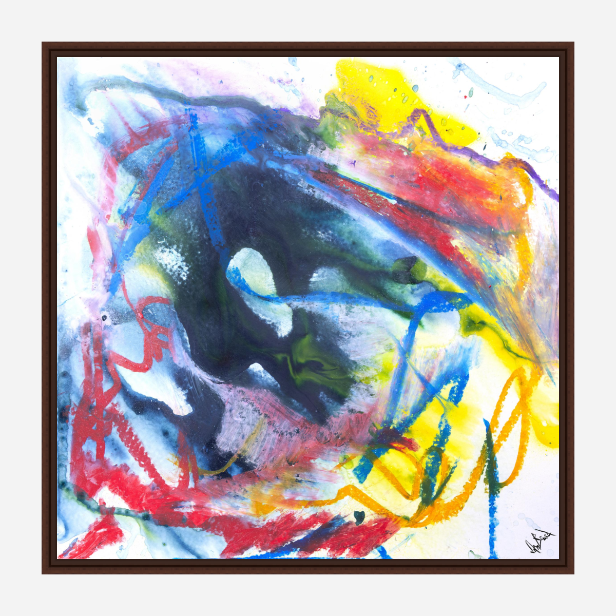 Azurite Artist Enhanced Canvas Print by John Beard Collection - product image 4 for Resin Society