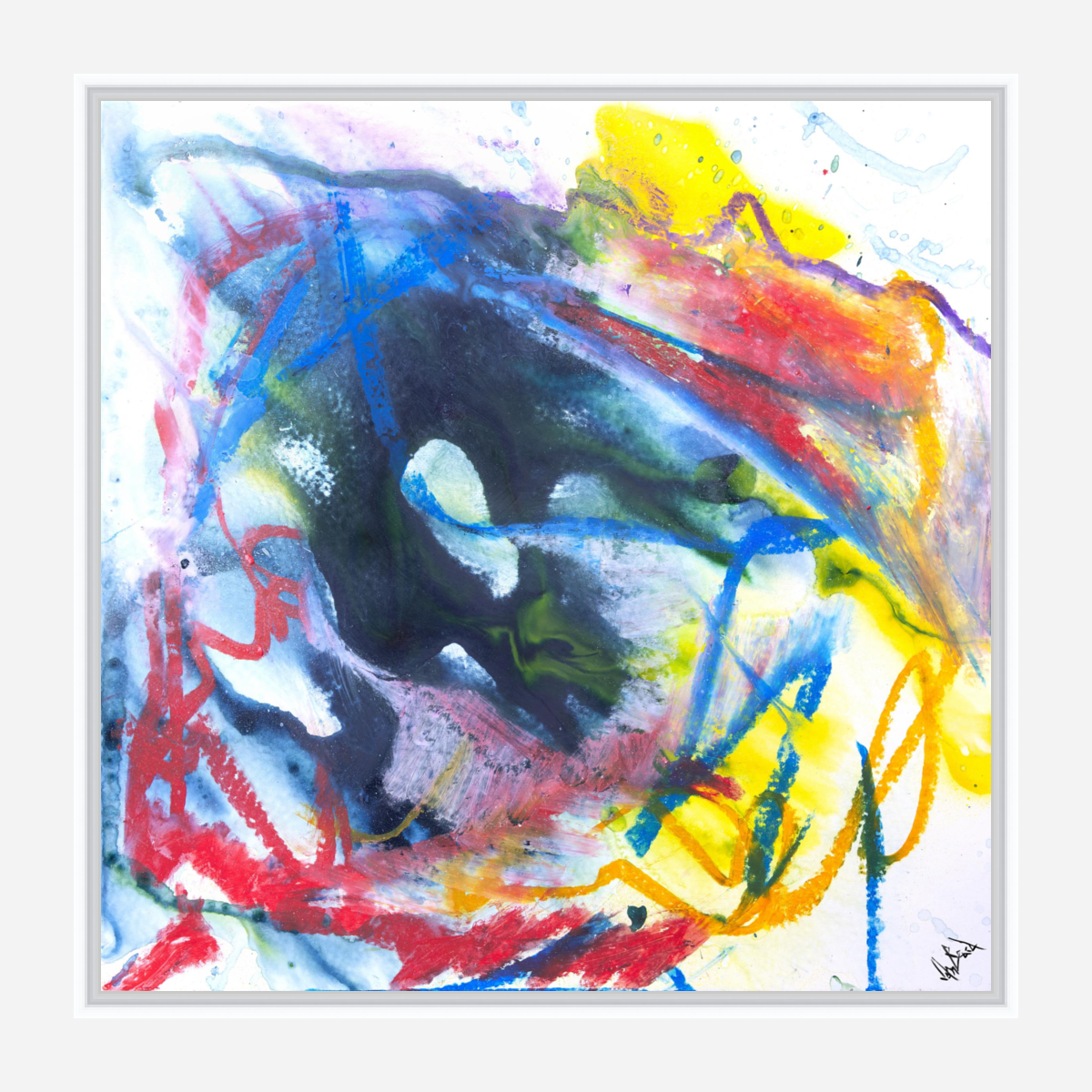 Azurite Artist Enhanced Canvas Print by John Beard Collection - product image 5 for Resin Society