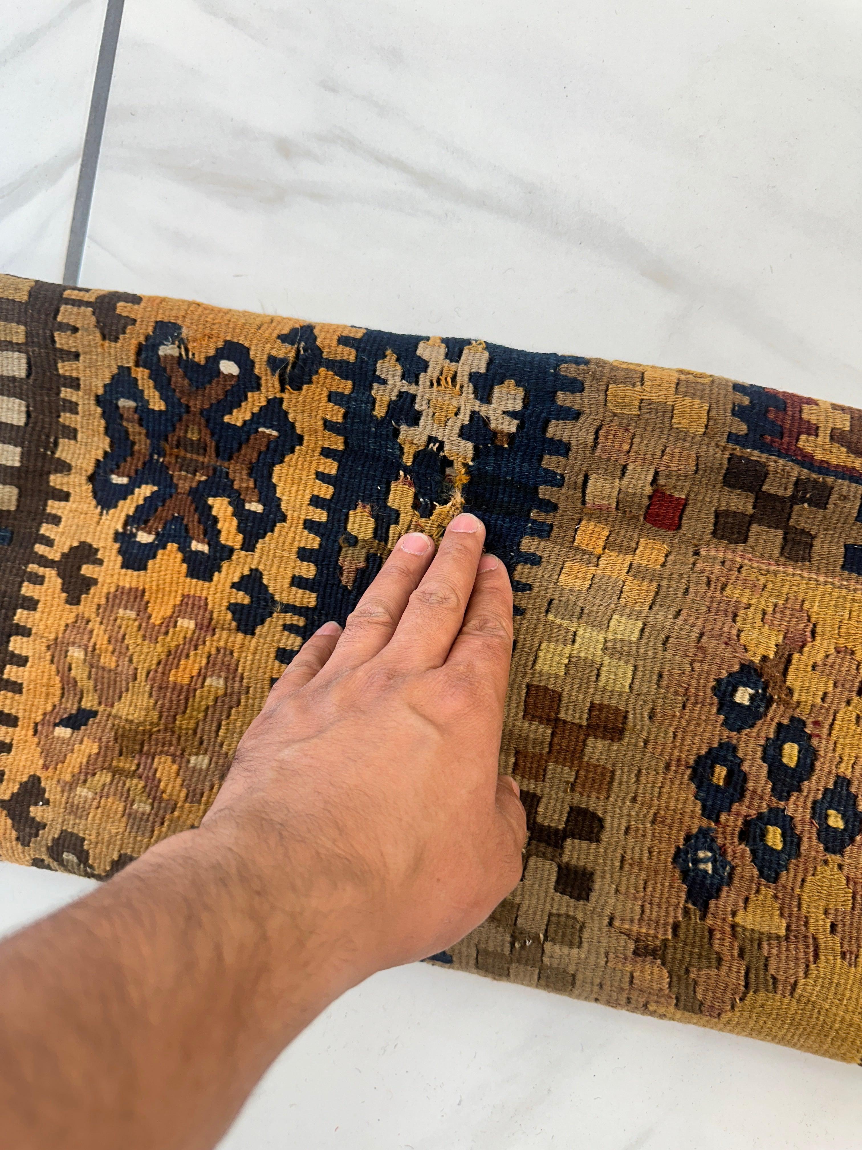 Antique Anatolian Wool Prayer Rug 4’ x 6’6” by Rugistan - product image 11 for Resin Society