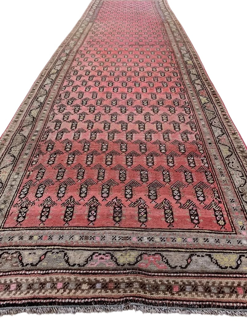 Antique Armenian Karabakh Wool Runner – 3’3” x 12’8” – Hand-Knotted by Rugistan - product image 2 for Resin Society