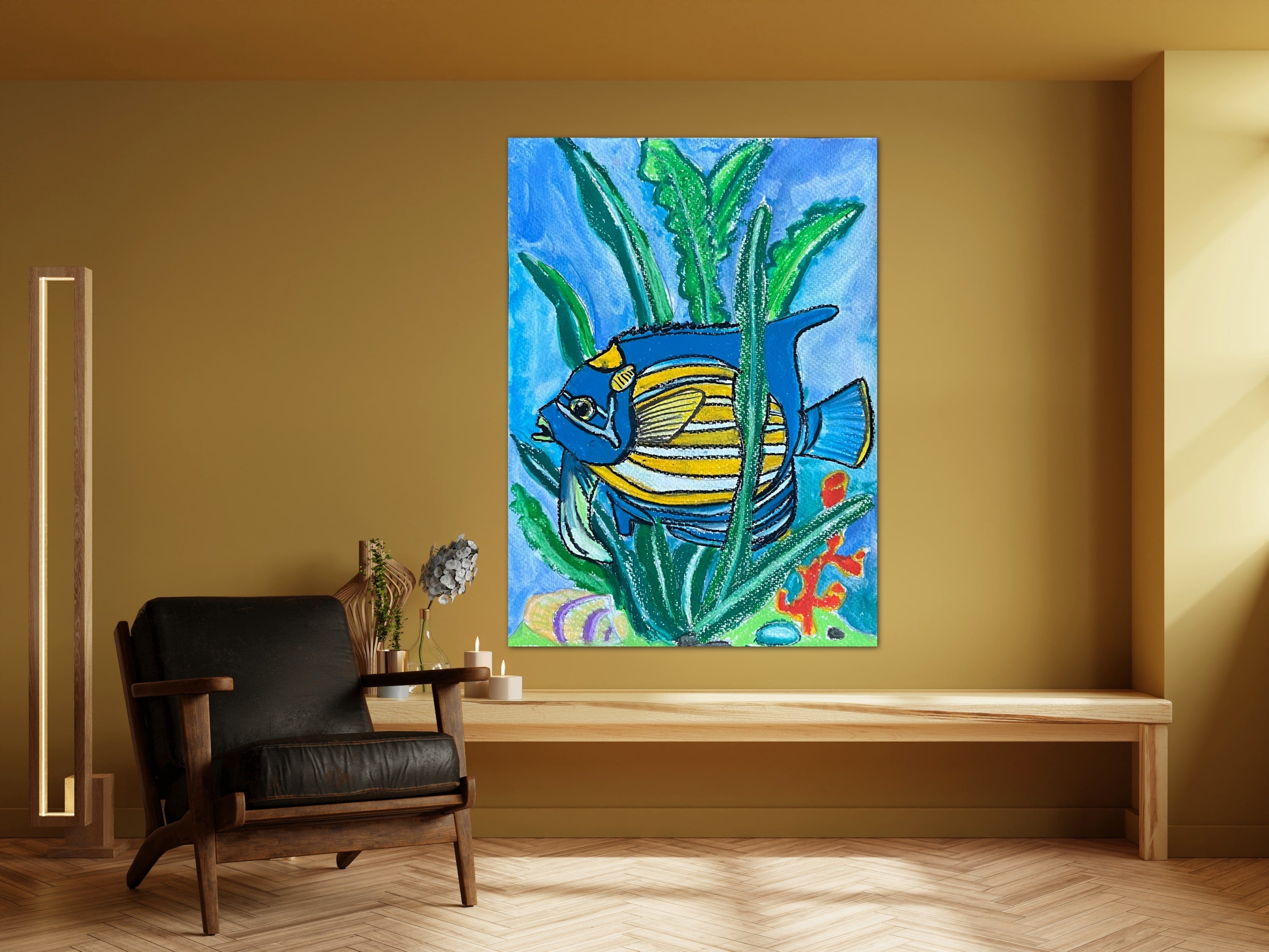 Blue Fish - Art Prints detail image - Resin Society