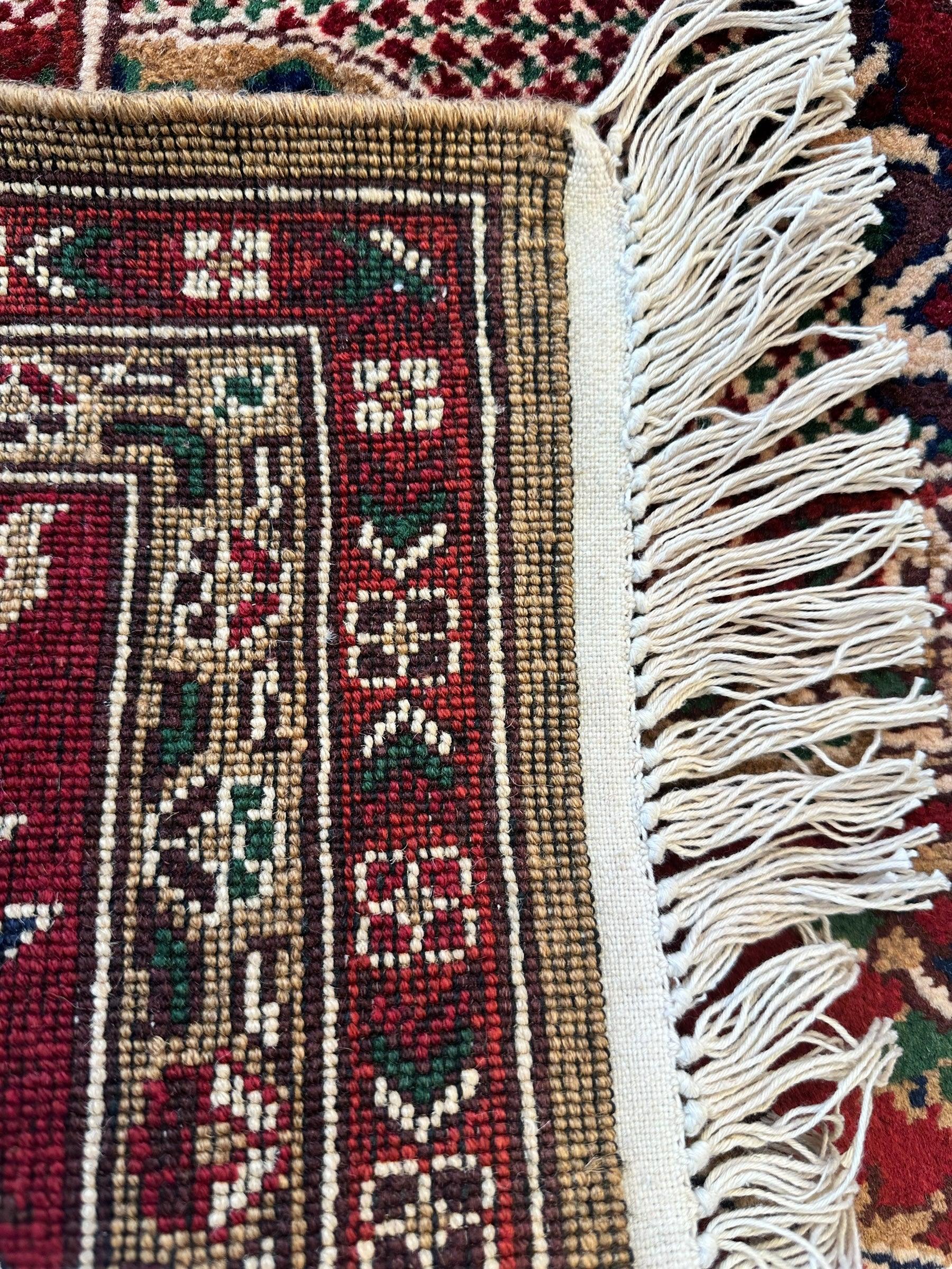Hand-Knotted Afghan Garden Design Rug – 6’6” x 9’6” by Rugistan - product image 6 for Resin Society