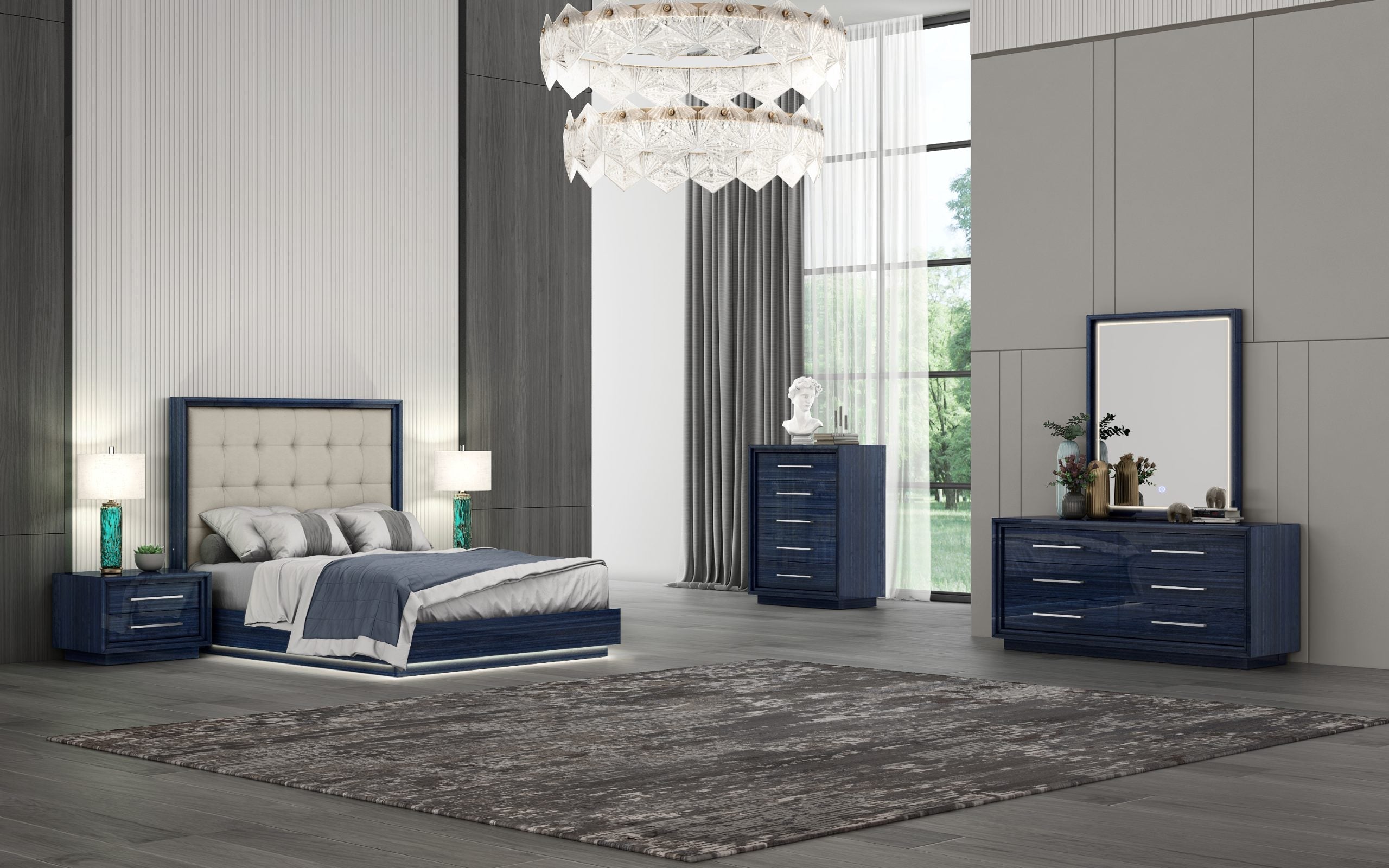 Alexander Queen Bed detail image - Resin Society