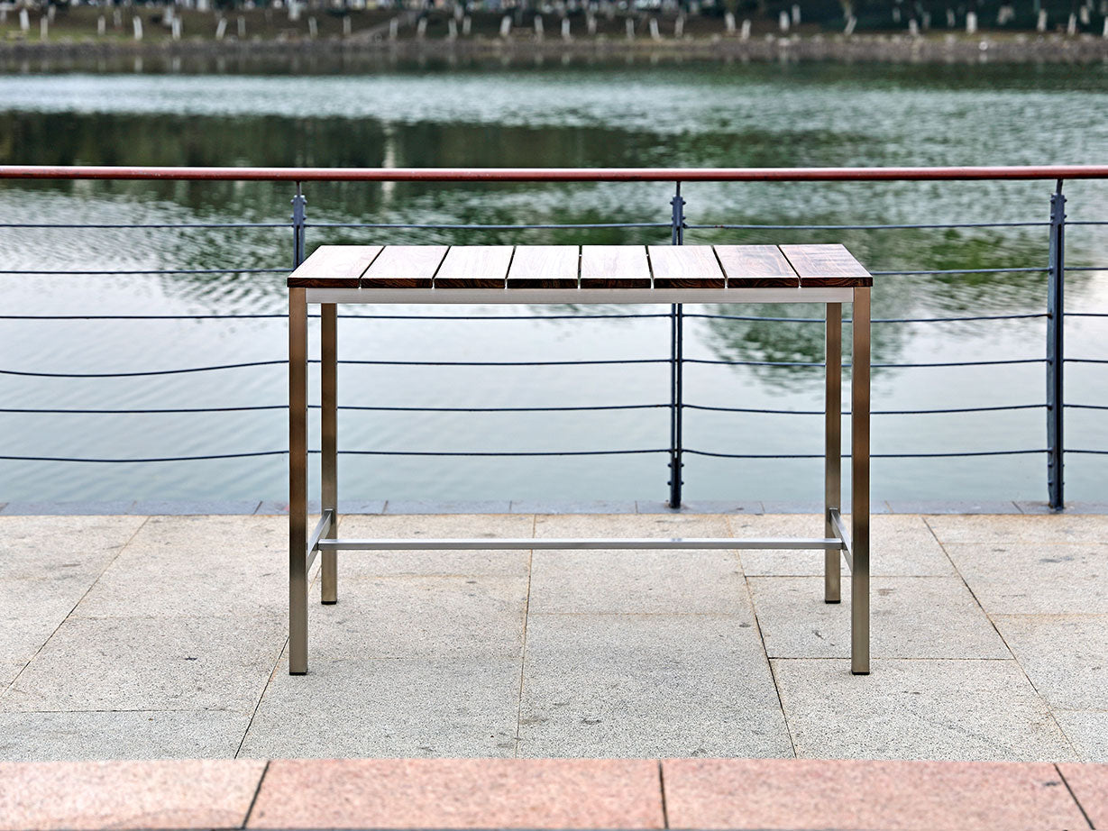 Stone Outdoor Bar Table detail image - Resin Society