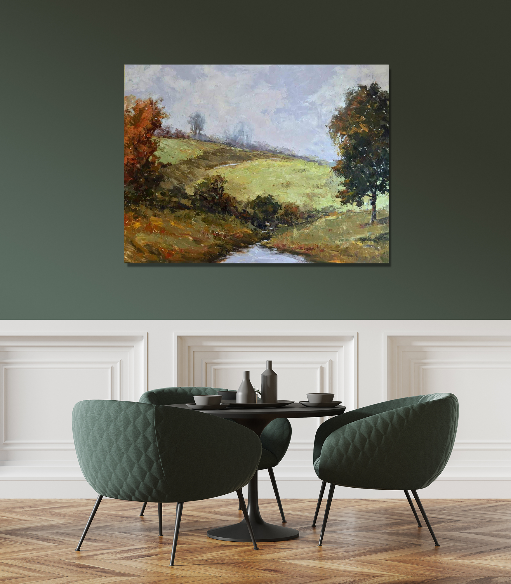 Babbling Brooke Original by John Beard, 36x48 by John Beard Collection - product image 2 for Resin Society