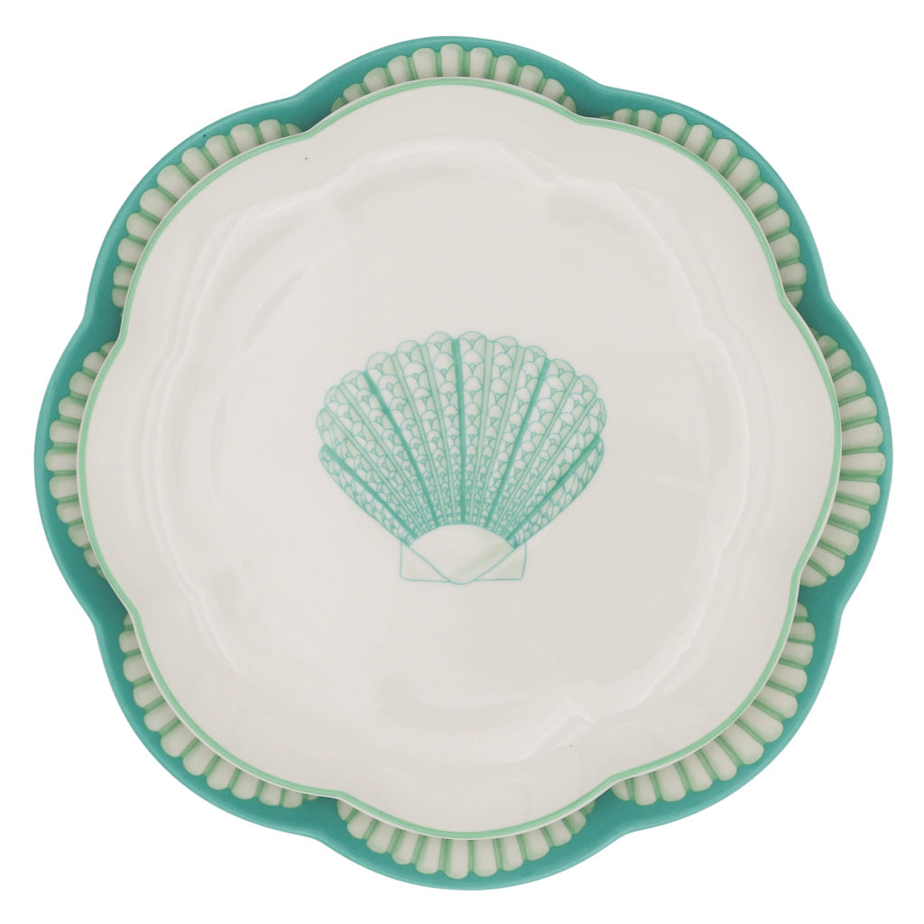 Balearic Blu Dinner Plate - Set of 4 (+1 Bonus Plate) by Ro'Table - product image 2 for Resin Society