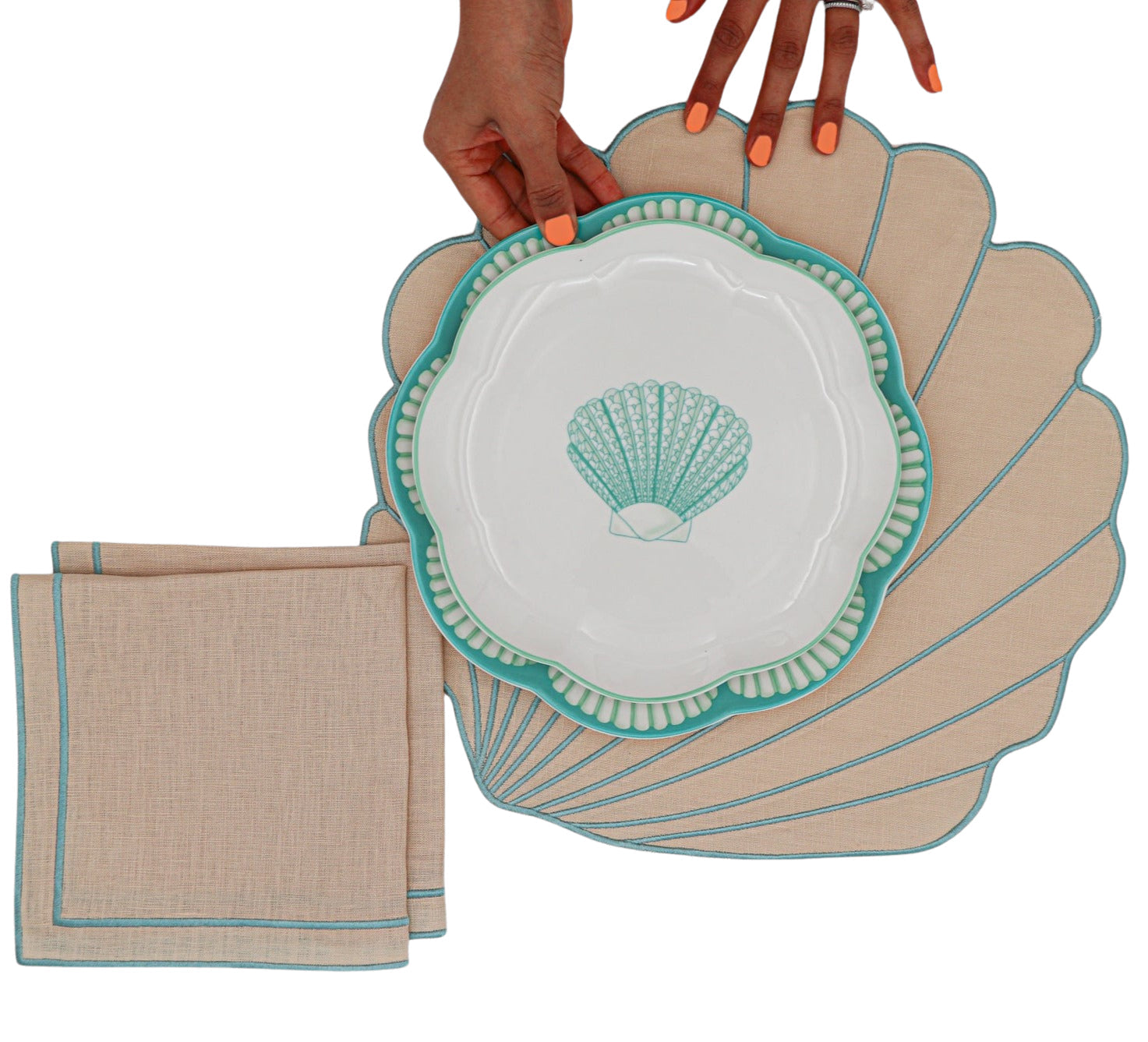 Balearic Blu Dinner Plate - Case of 12 Plates (+3 Bonus Plates)