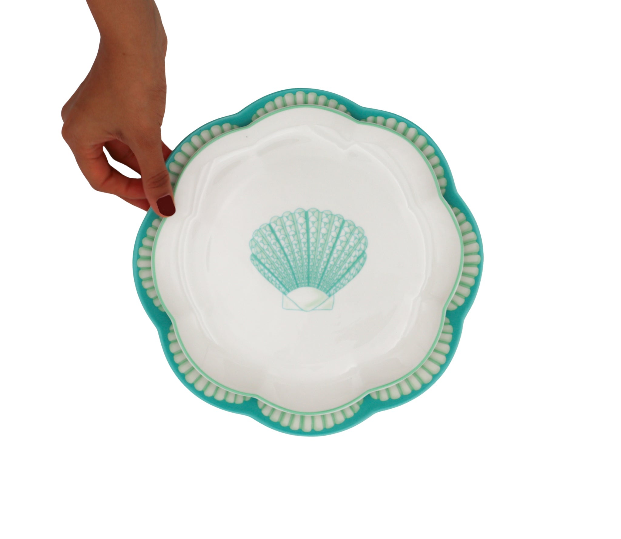Balearic Blu Starter Plate - Case of 12 Plates (+3 Bonus Plates) by Ro'Table - product image 3 for Resin Society