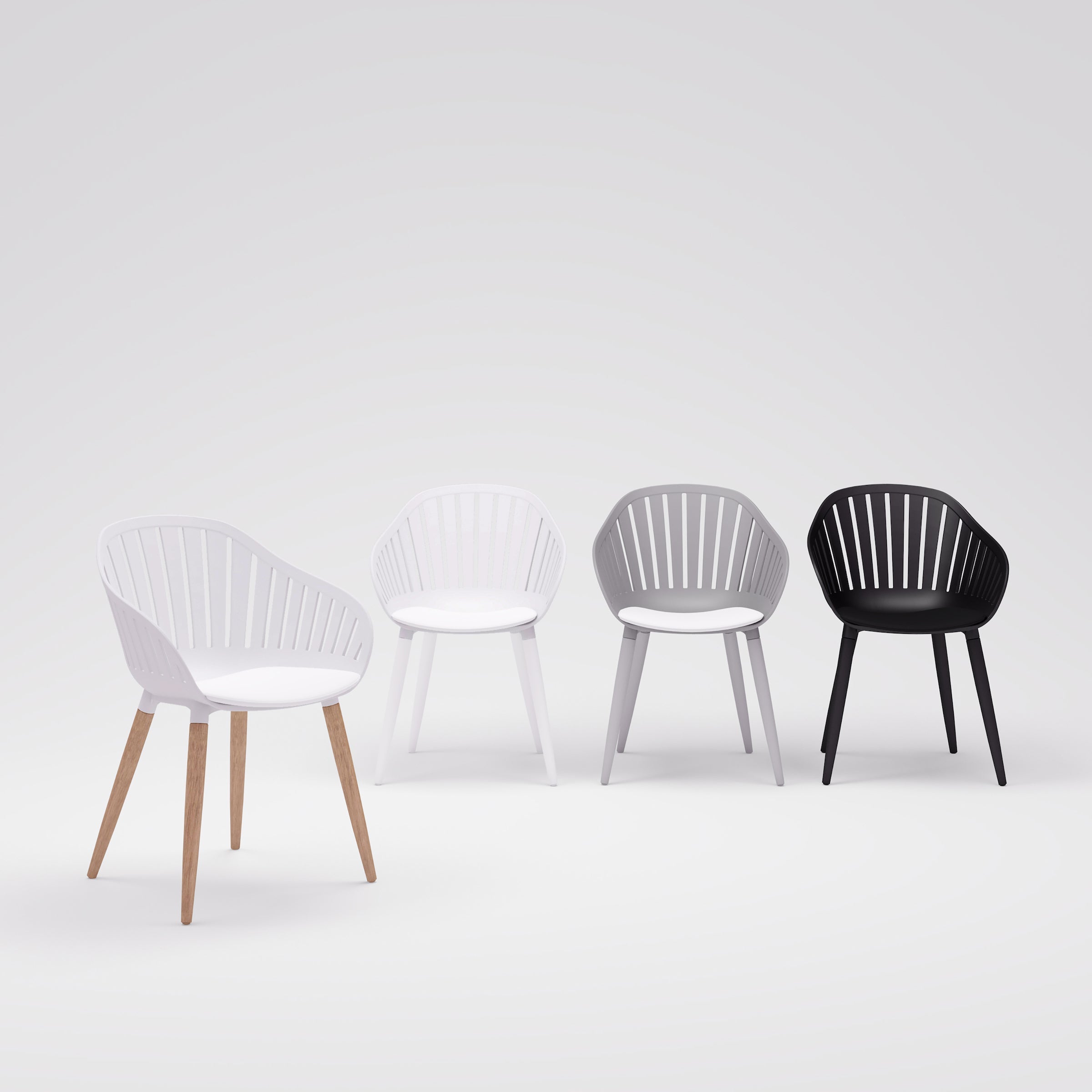 Nassau Resin and Aluminum Chairs - 4 Piece by LifestyleGarden US - product image 4 for Resin Society
