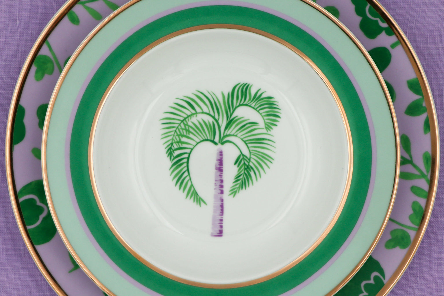 Bernadette Palm Soup Bowl - Set of 4 (+1 Bonus Bowl) by Ro'Table - product image 5 for Resin Society
