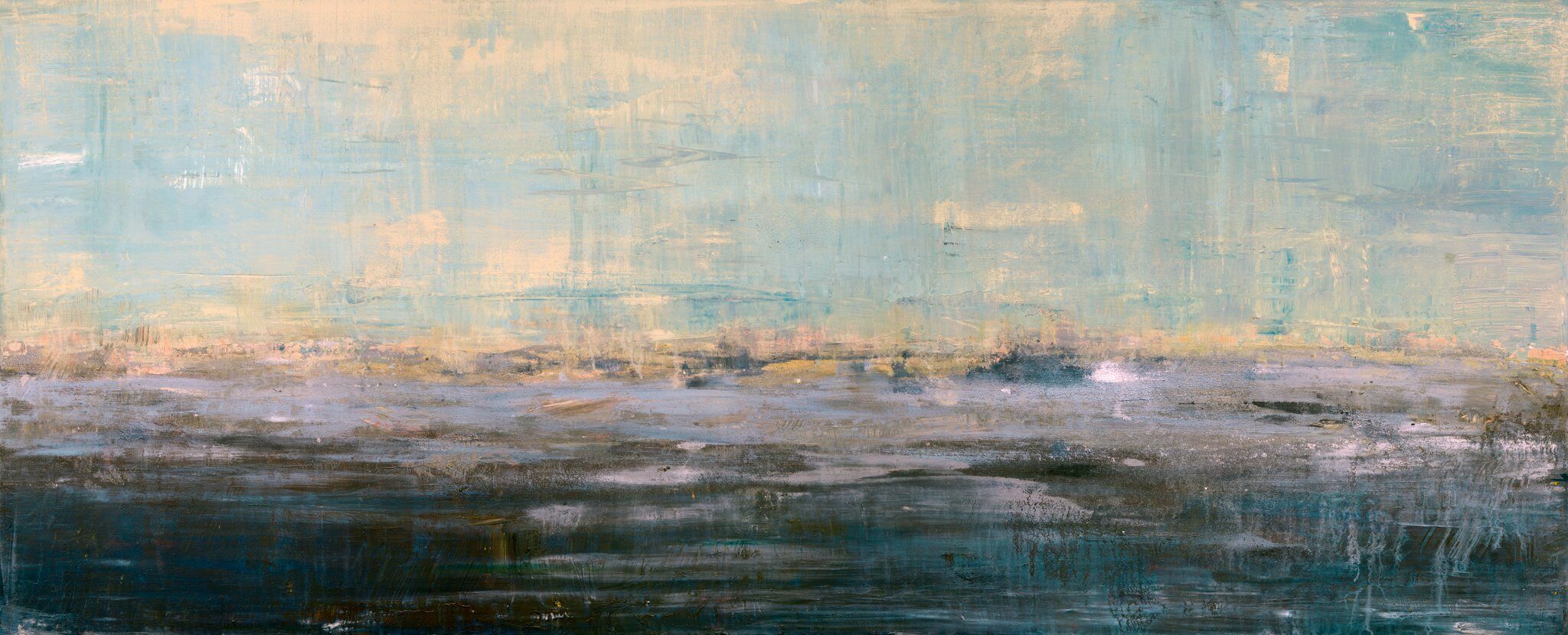Beyond the Shore Artist Enhanced Canvas Print by John Beard Collection - main product image for Resin Society