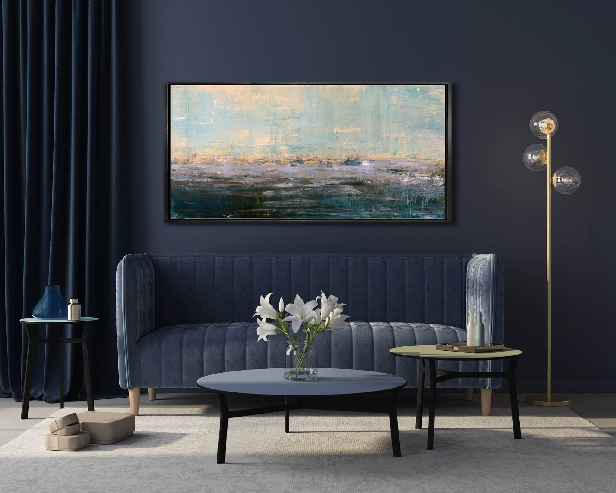 Beyond the Shore Artist Enhanced Canvas Print by John Beard Collection - product image 3 for Resin Society