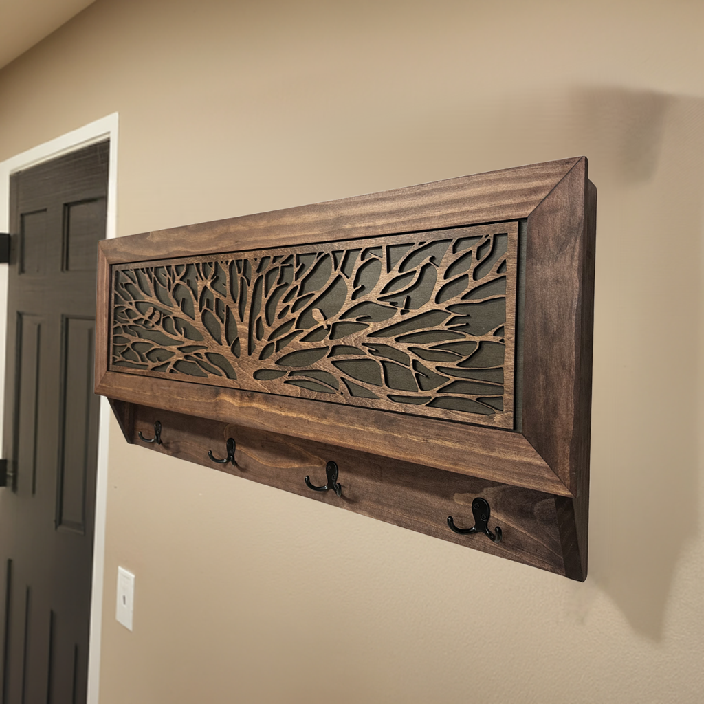 Birds in a Tree Large Gun Concealment Coat Rack by Bellewood Designs - product image 8 for Resin Society