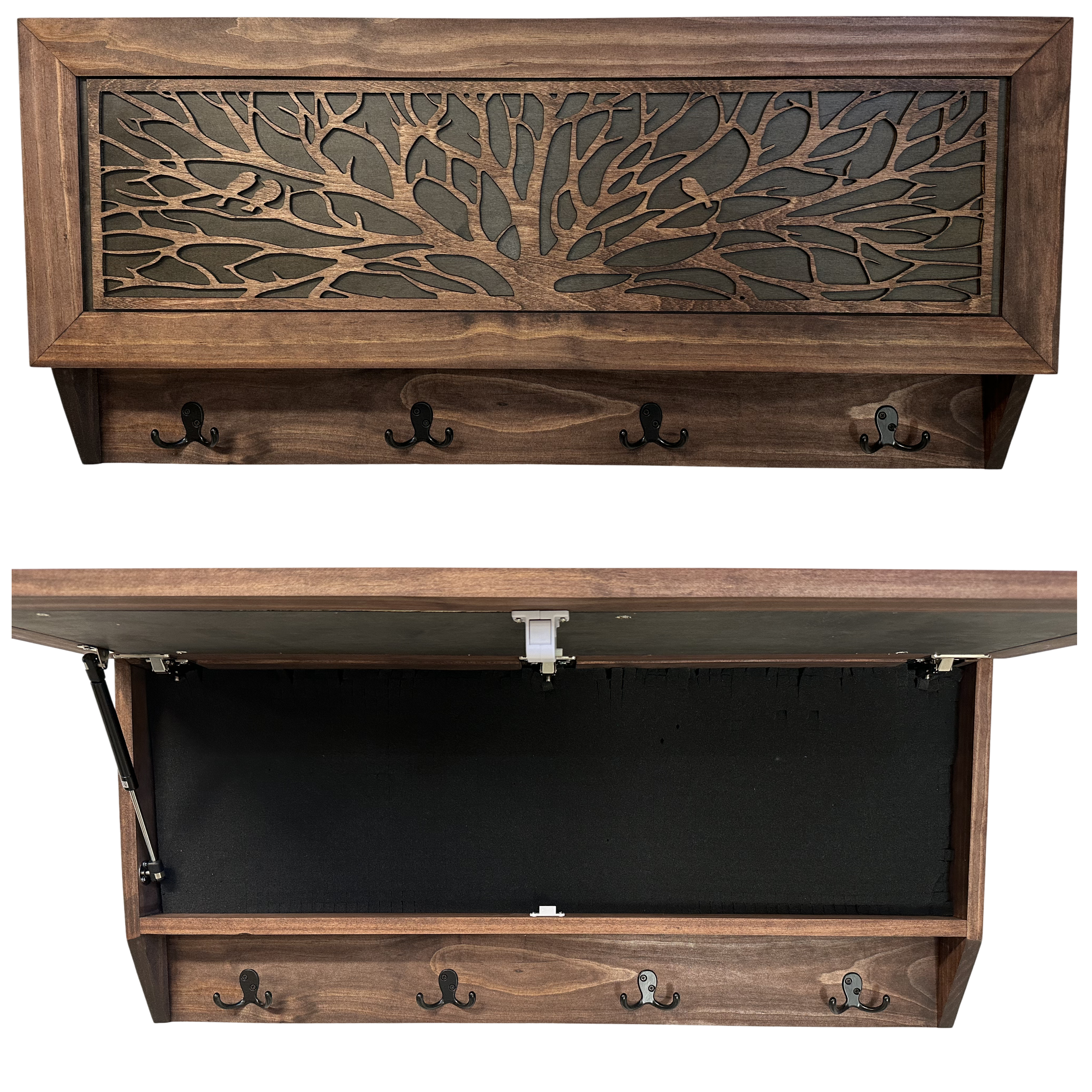 Birds in a Tree Large Gun Concealment Coat Rack by Bellewood Designs - product image 9 for Resin Society