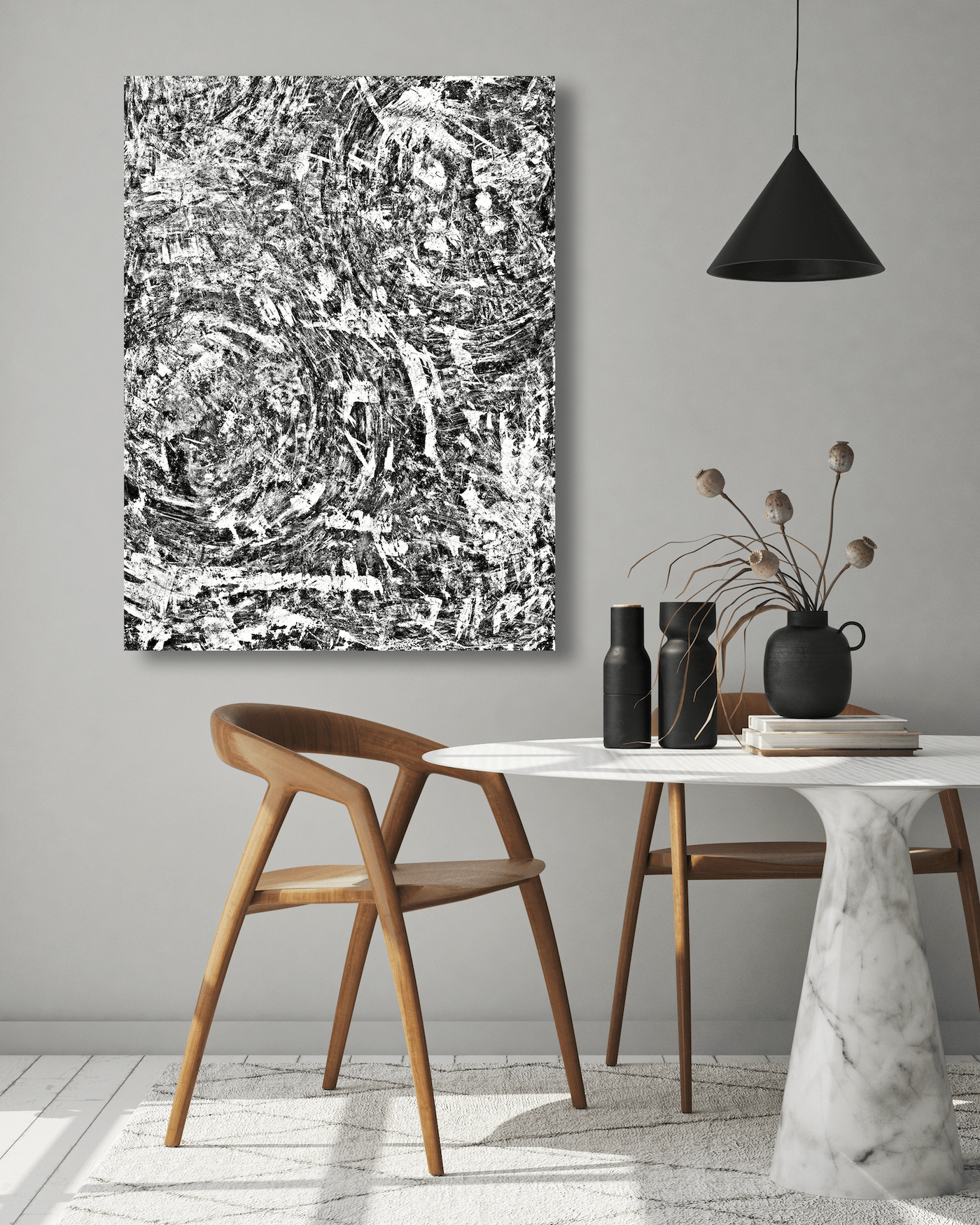 Black Tea Artist Enhanced Canvas Print by John Beard Collection - product image 3 for Resin Society