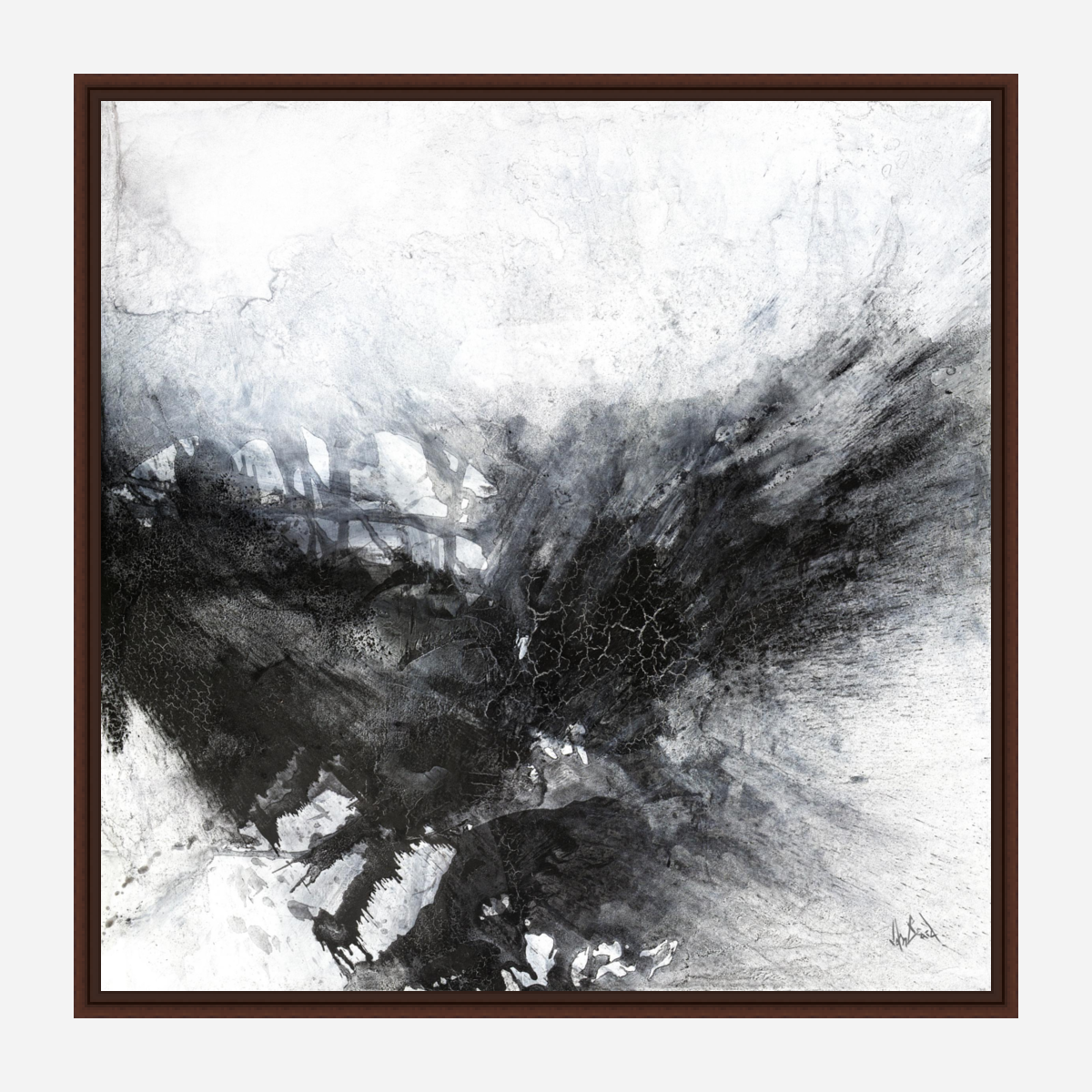 Black and Gray III Artist Enhanced Canvas Print by John Beard Collection - product image 6 for Resin Society