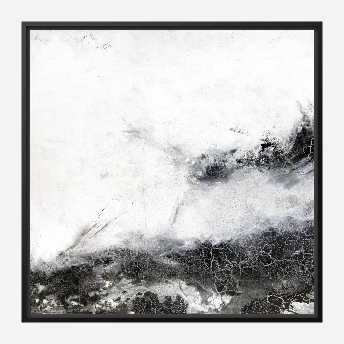 Black and Gray II Artist Enhanced Canvas Print by John Beard Collection - product image 5 for Resin Society