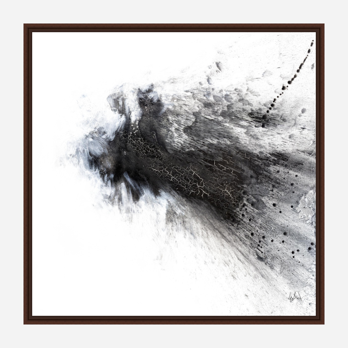 Black and Gray IV Artist Enhanced Canvas Print by John Beard Collection - product image 6 for Resin Society