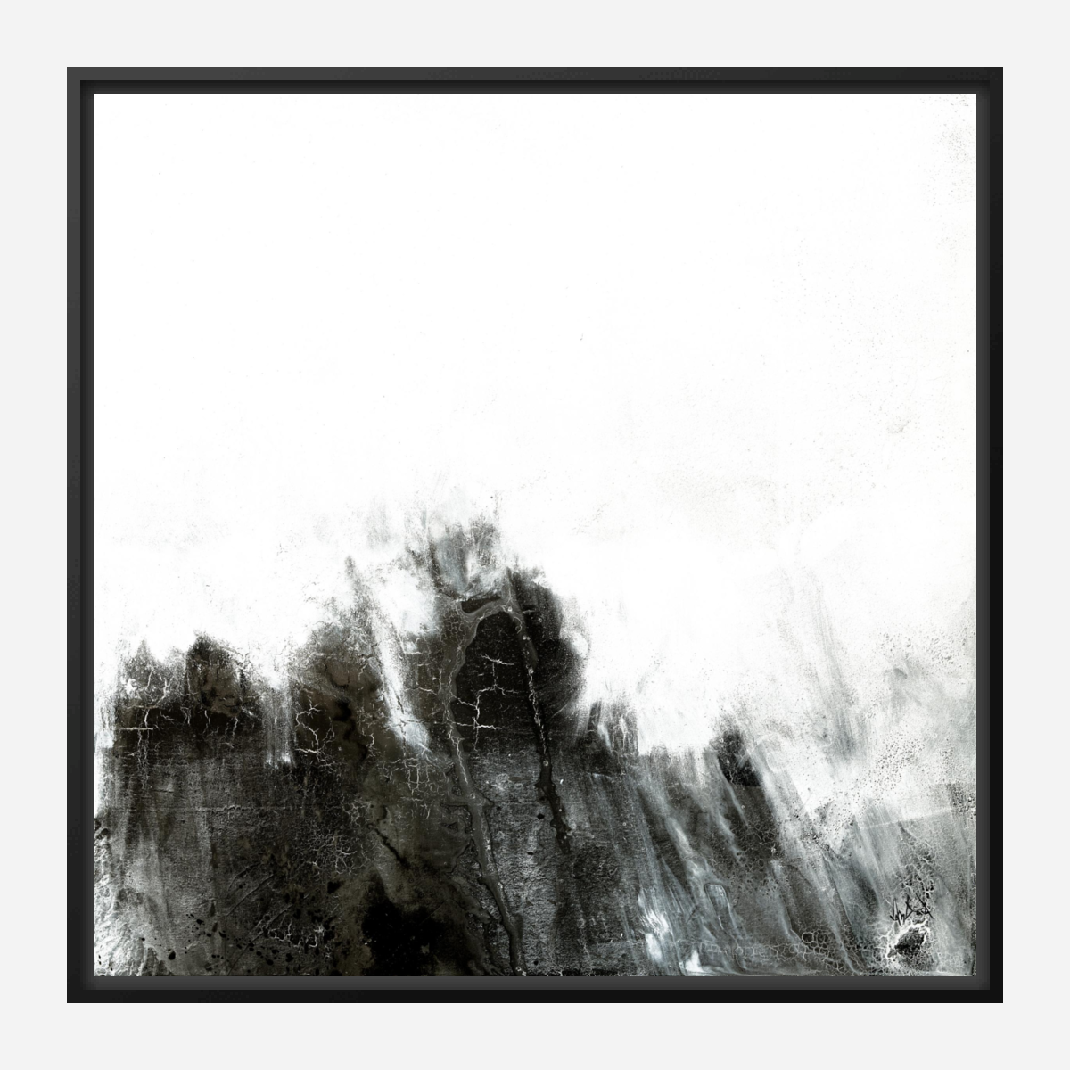 Black and Gray I Artist Enhanced Canvas Print by John Beard Collection - product image 6 for Resin Society
