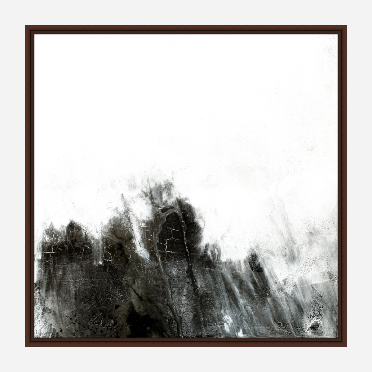 Black and Gray I Artist Enhanced Canvas Print by John Beard Collection - product image 5 for Resin Society