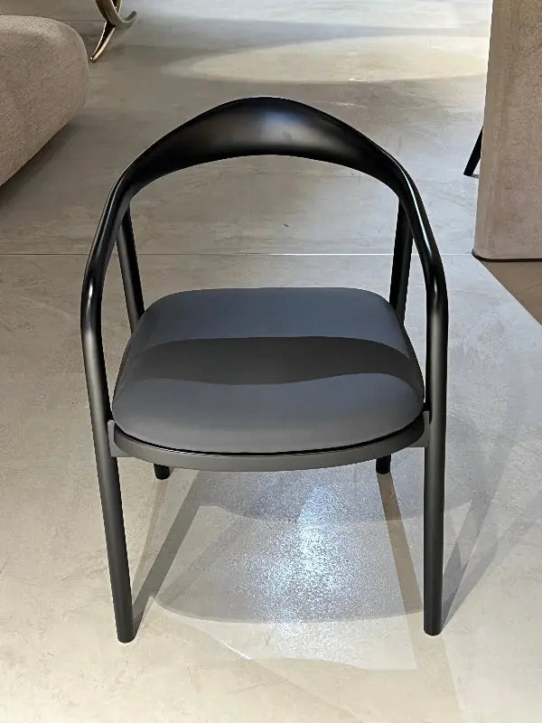 Luxury solid wood chair made of walnut with natural finish