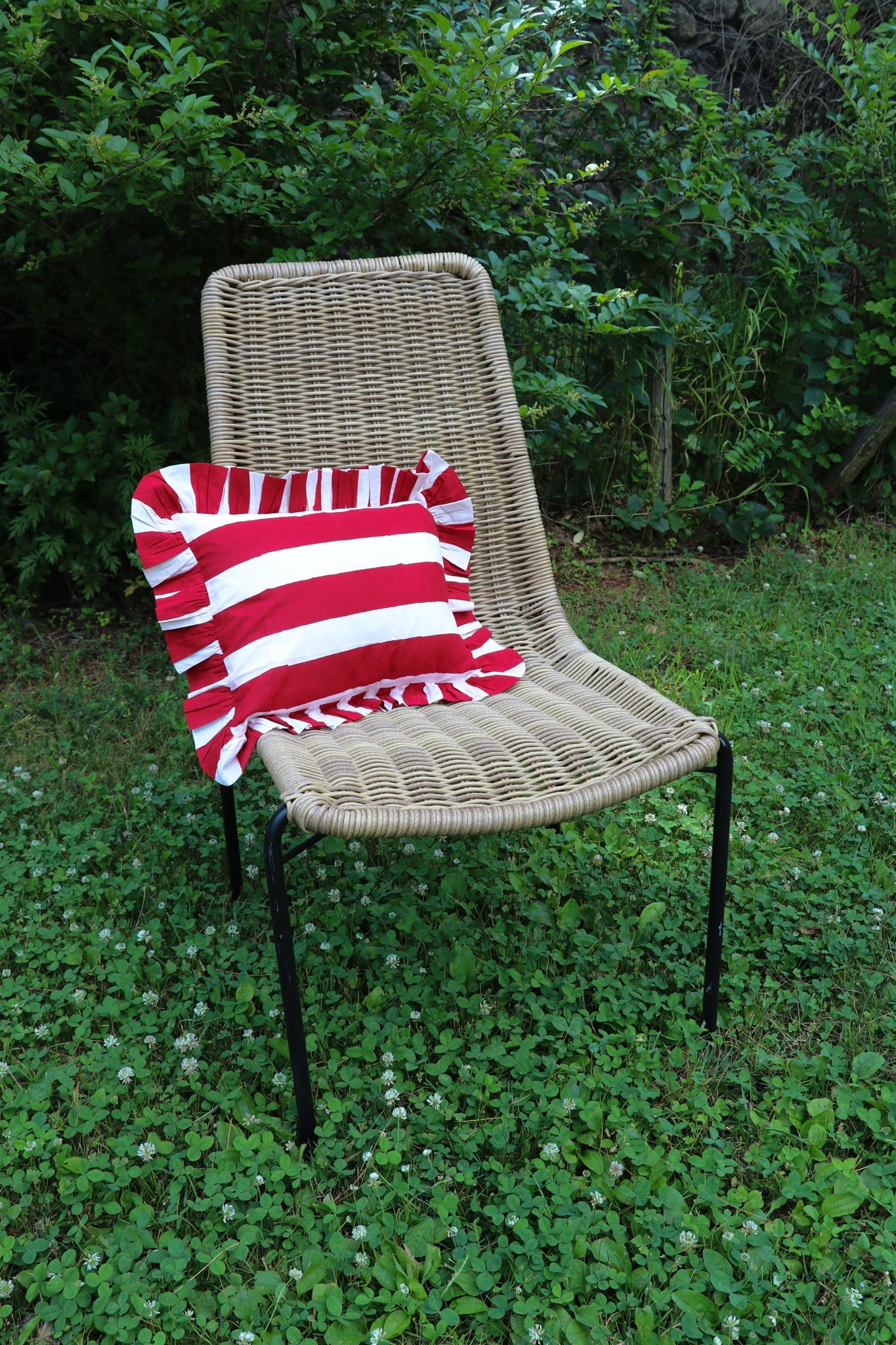 Ruffled Stripe Throw Pillow (12 x 16) by Sarah Spiegel - product image 2 for Resin Society
