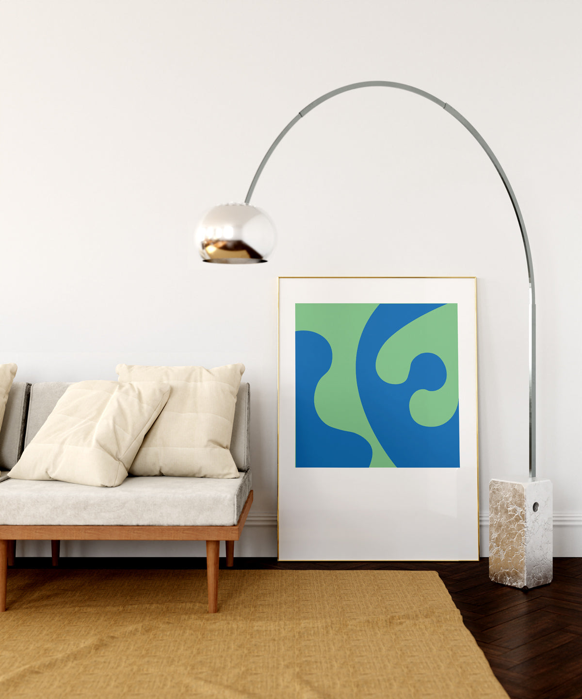 BLUE GREEN COLOR STUDY - Art Print by Holly McWhorter by Holly McWhorter Art: Paintings and Art Prints - product image 4 for Resin Society