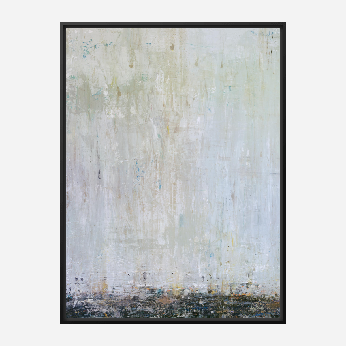 Blue Rain II Artist Enhanced Canvas Print by John Beard Collection - product image 5 for Resin Society