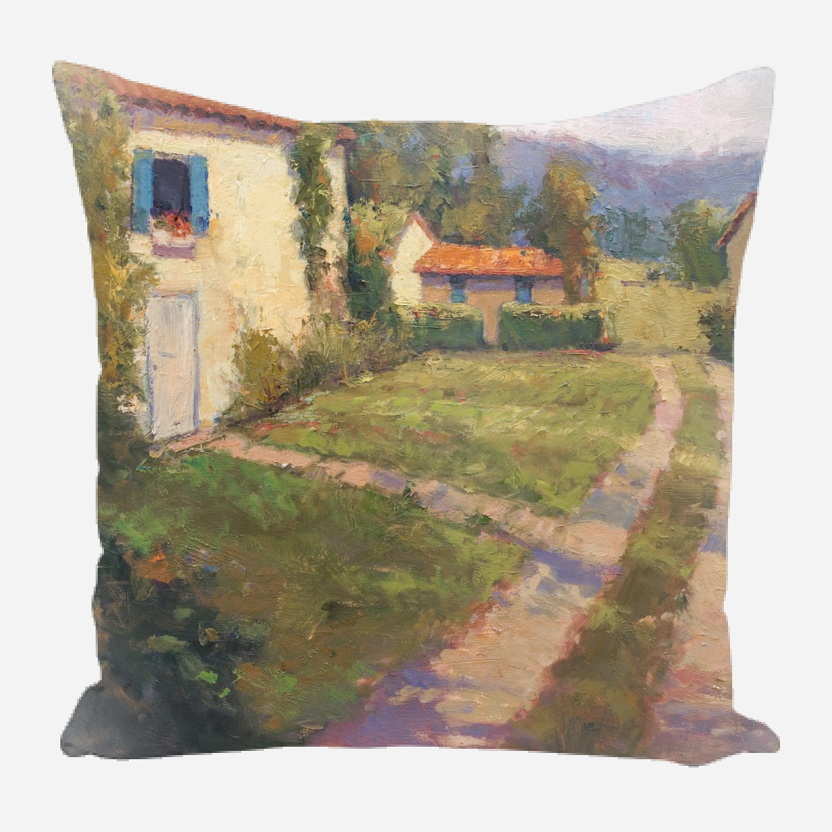 Blue Shutters Pillow by John Beard Collection - main product image for Resin Society