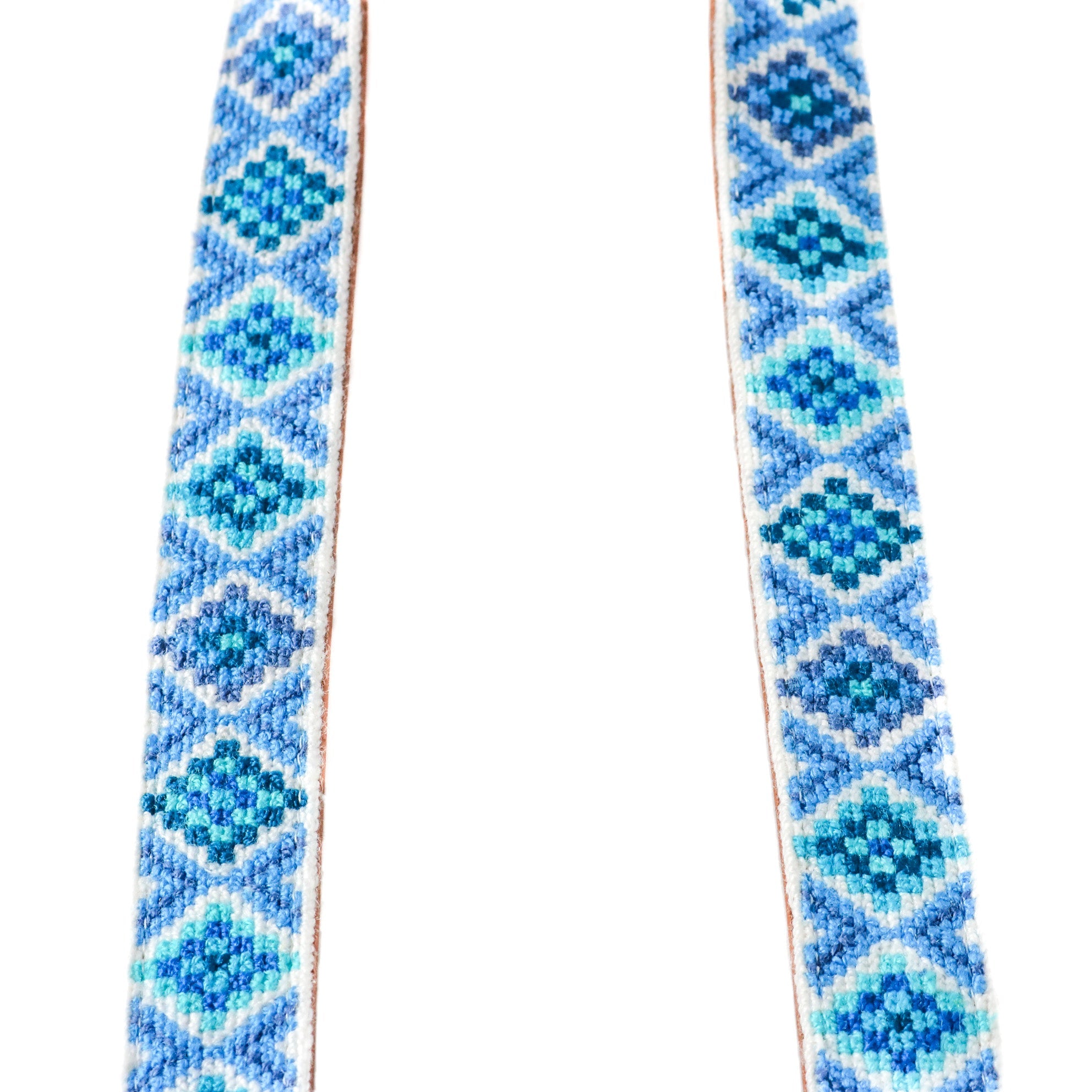Mai Woven Bag Strap - Blue with Leather by Tin Marin Brand - product image 3 for Resin Society