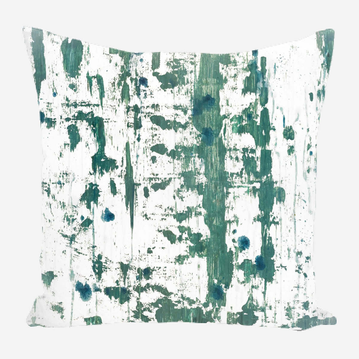 Blue on Green II Pillow