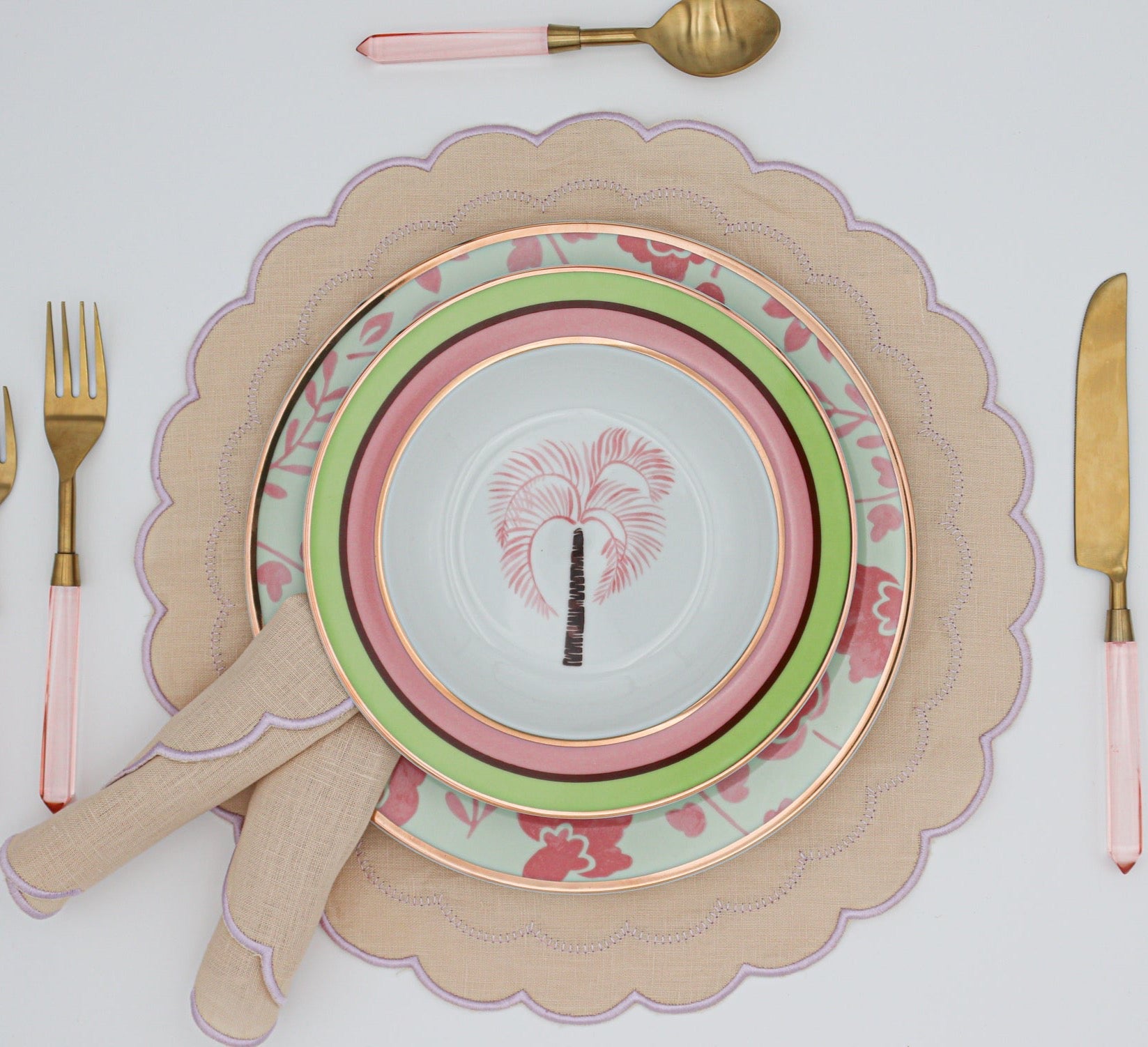 Blush Buttercream Napkin - Set of 4 by Ro'Table - product image 2 for Resin Society