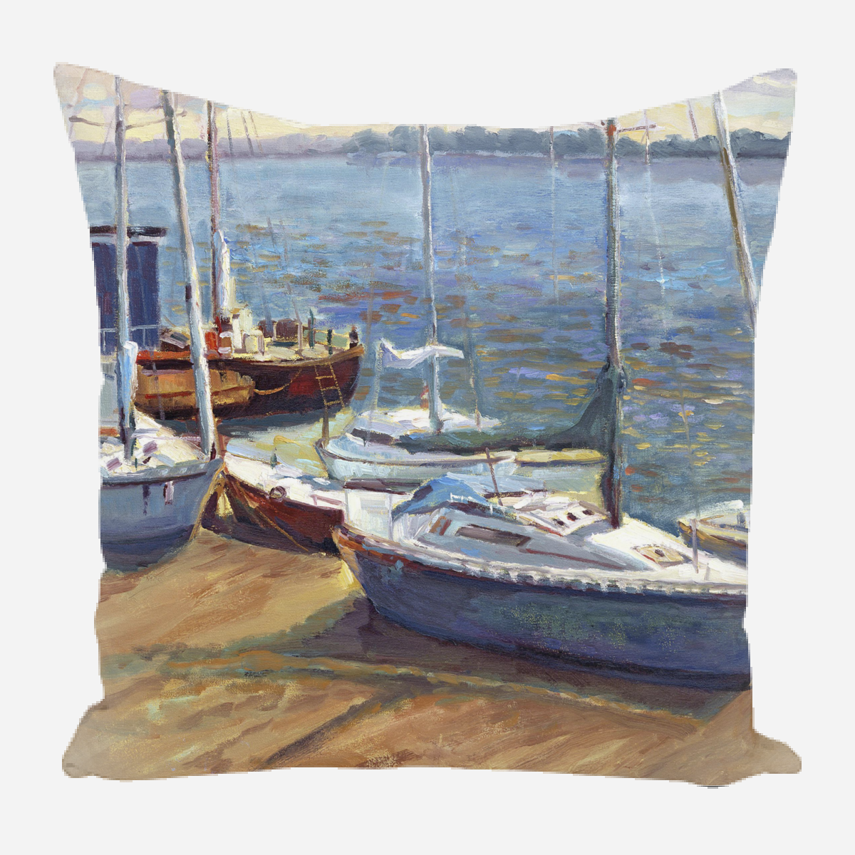Boats of Borge Pillow by John Beard Collection - main product image for Resin Society