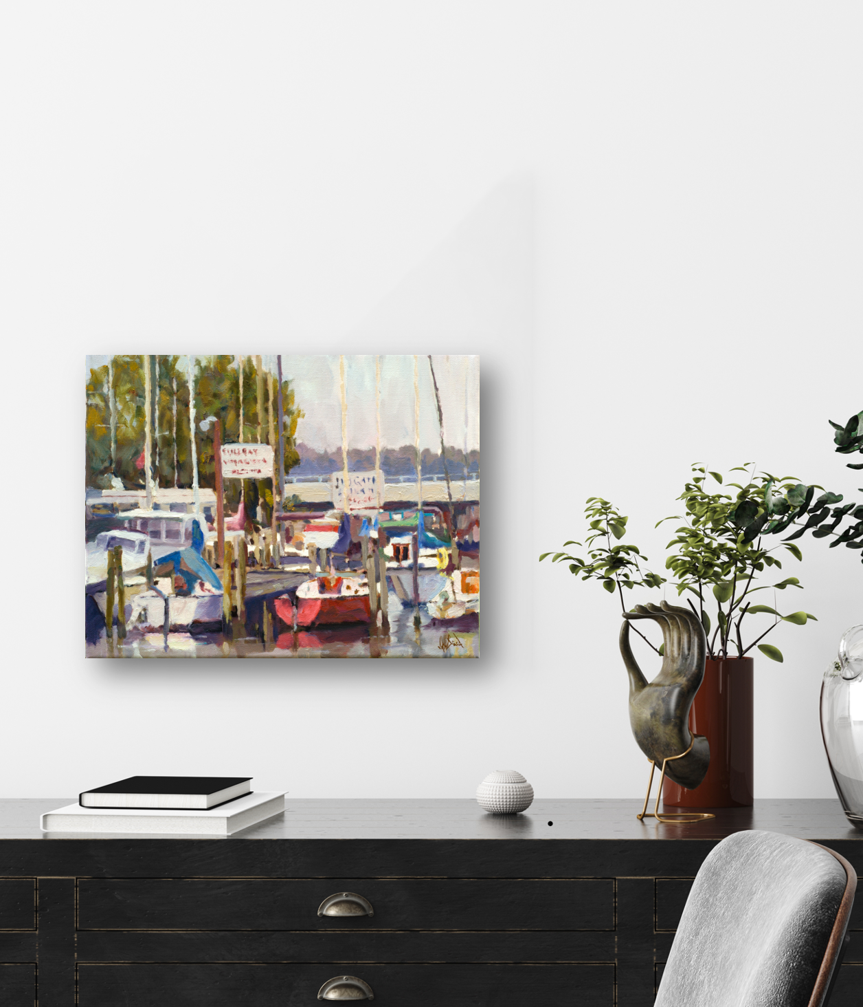 Bull Bay Pier Artist Enhanced Canvas Print by John Beard Collection - product image 2 for Resin Society