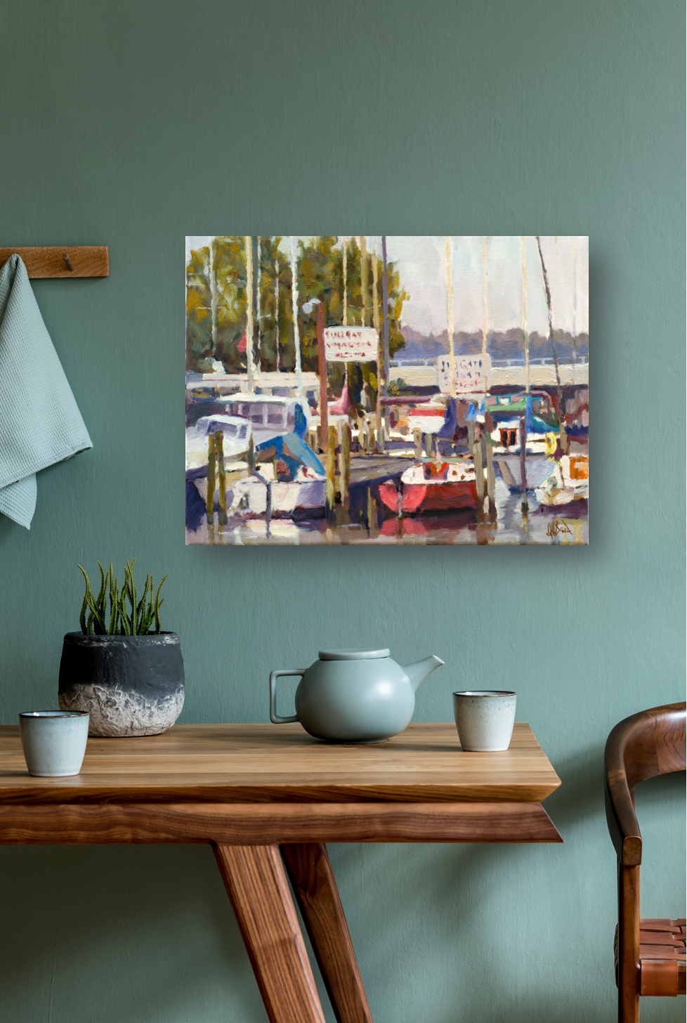 Bull Bay Pier Artist Enhanced Canvas Print by John Beard Collection - product image 4 for Resin Society