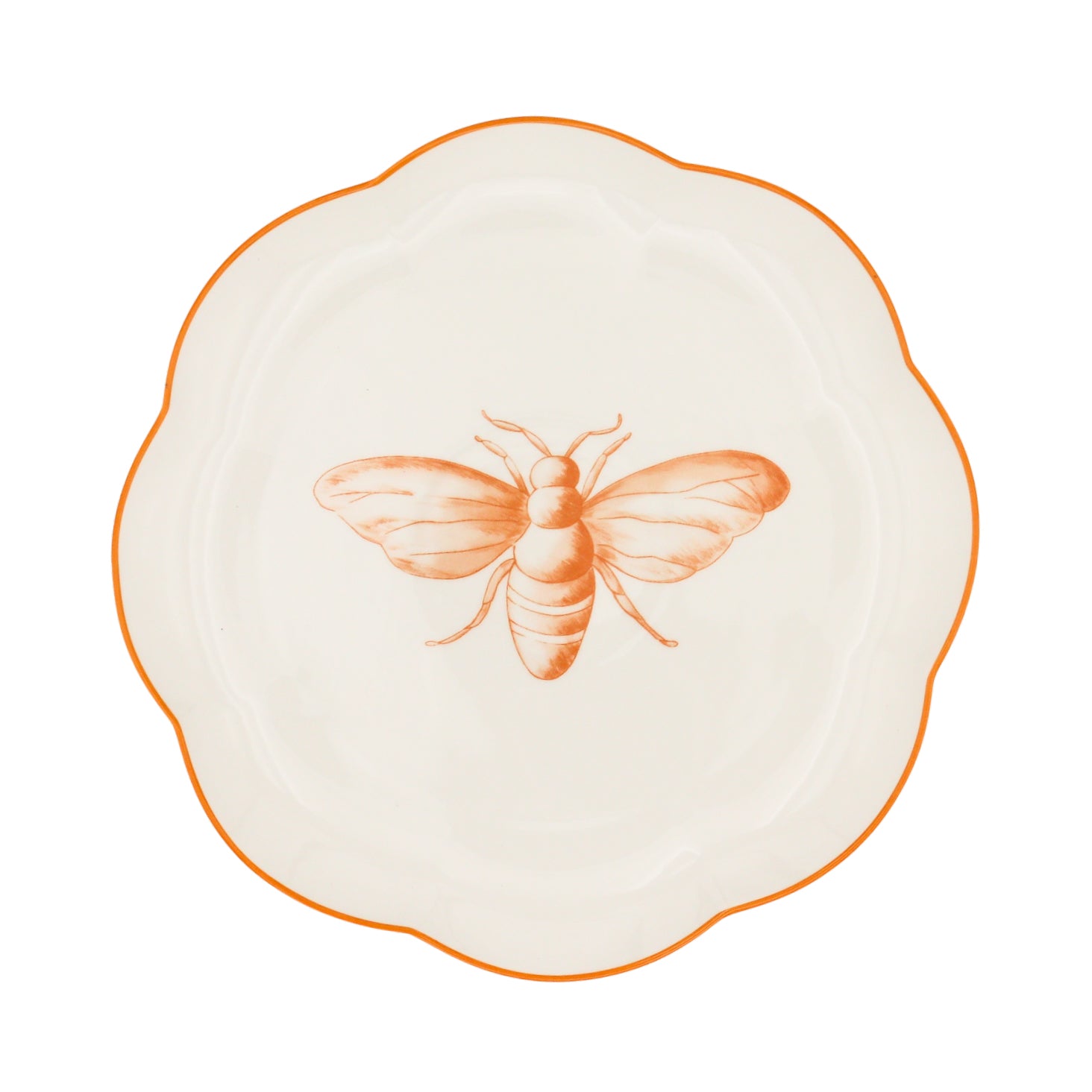 Bumble Homecoming Scalloped Starter Plate - Set of 4 (+1 Bonus Plate) by Ro'Table - main product image for Resin Society