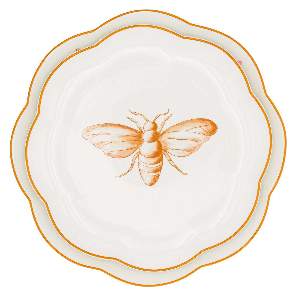 Bumble Voyage Scalloped Dinner Plate - Set of 4 (+1 Bonus Plate) by Ro'Table - product image 2 for Resin Society