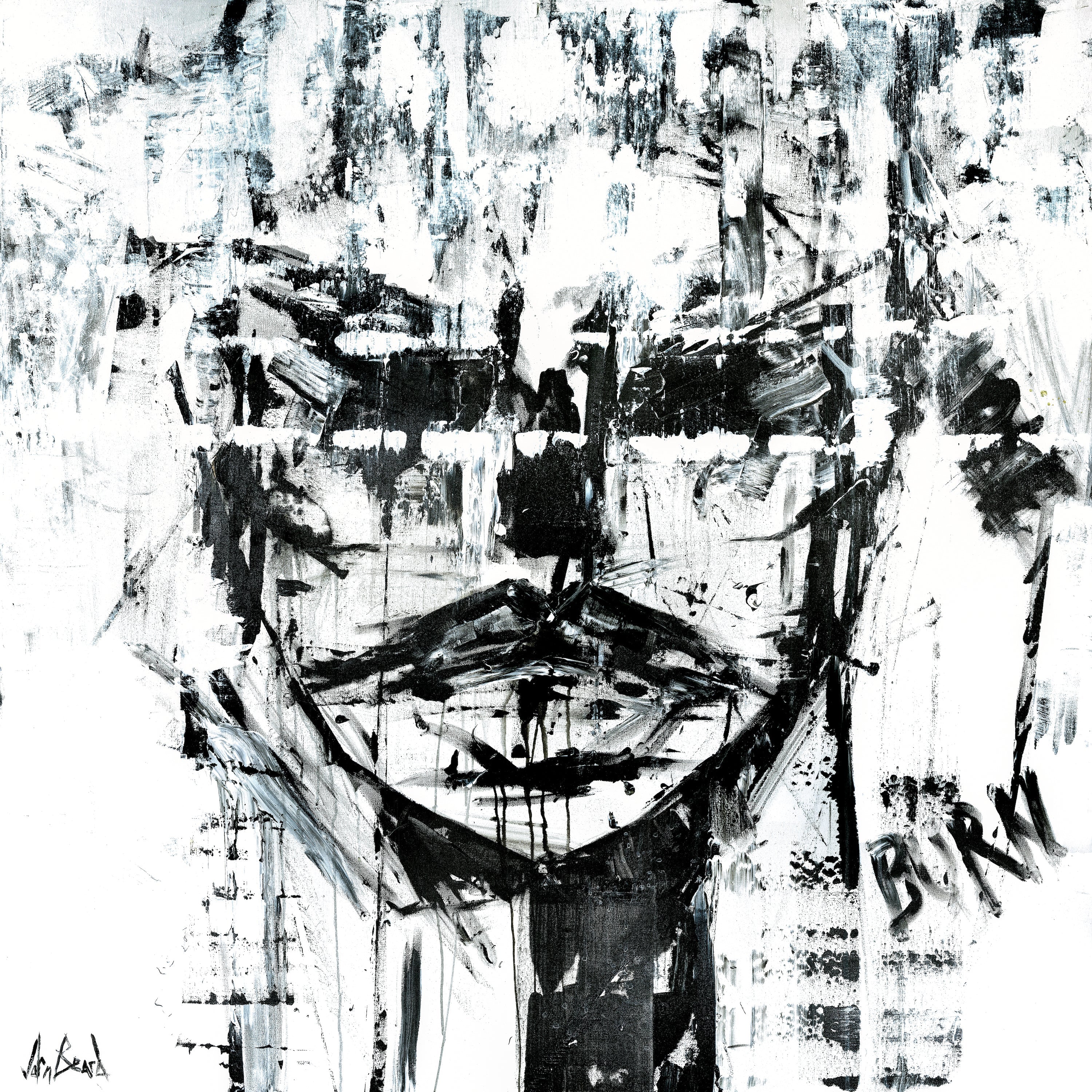 Burning Artist Enhanced Canvas Print by John Beard Collection - main product image for Resin Society